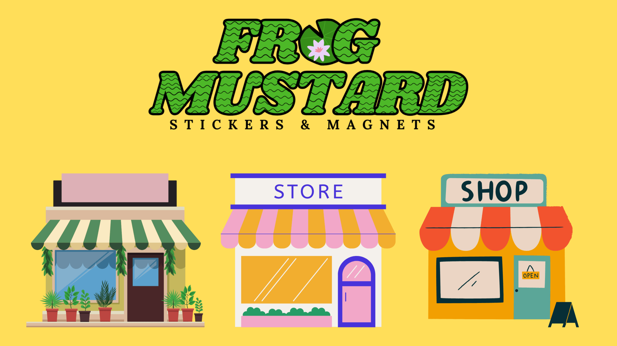 FM News: New Designs, New Stores, and Big Announcements – Frog Mustard is Growing! - Frog Mustard Stickers