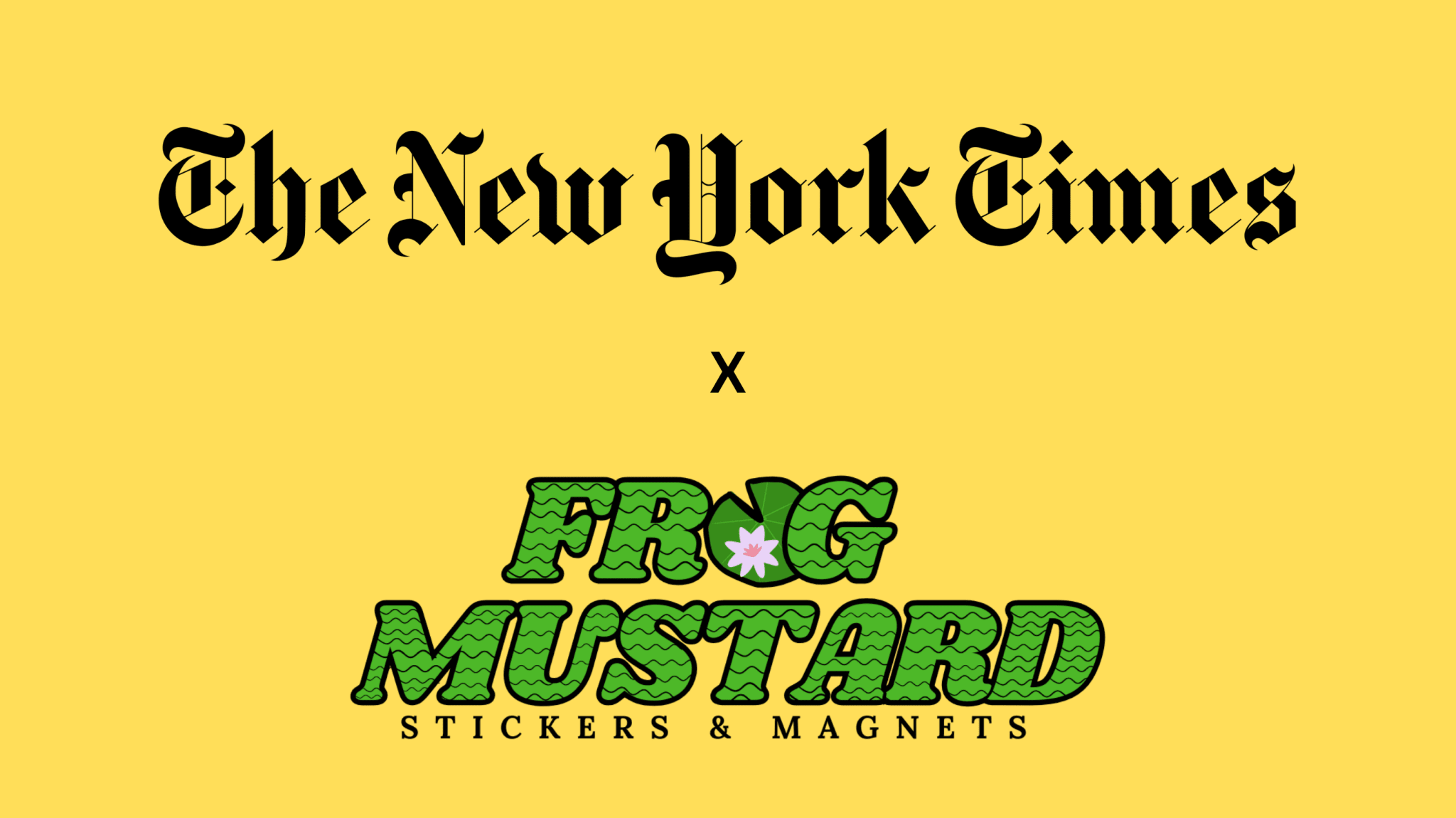We Made the New York Times! Huge Thanks to You! - Frog Mustard Stickers