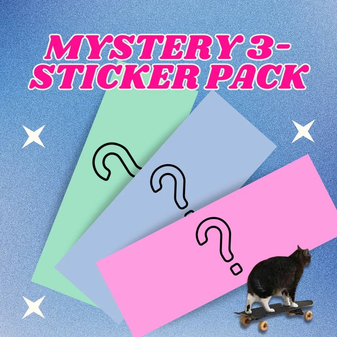 3 - Pack Mystery Bundle | Stickers or Magnets - Frog Mustard Stickers