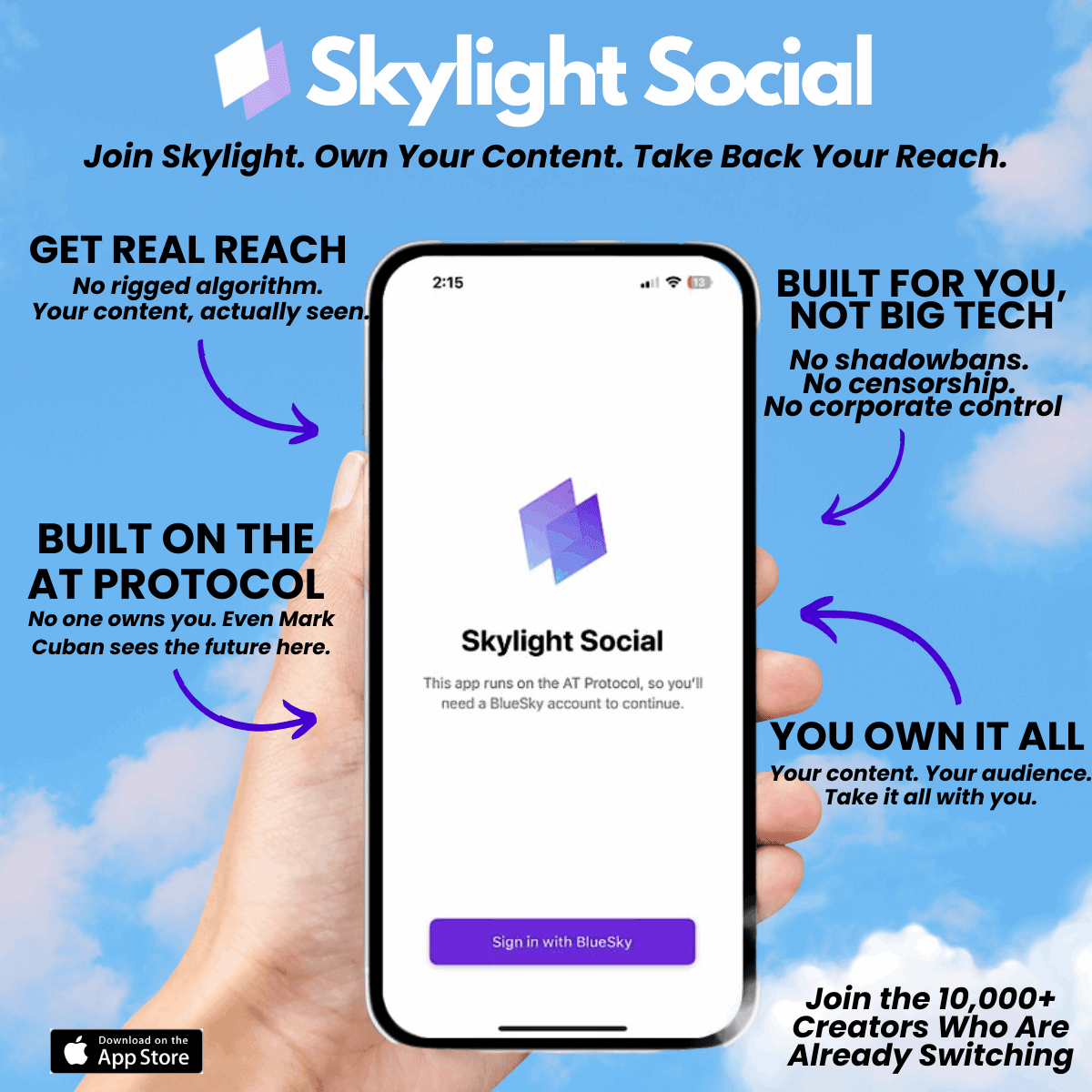 "Get in loser, we’re decentralizing.” - Skylight Social Small Sticker
