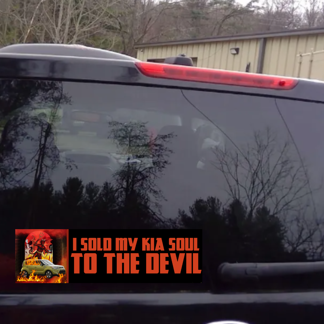 I sold my KIA soul to the Devil - frogmustard stickers