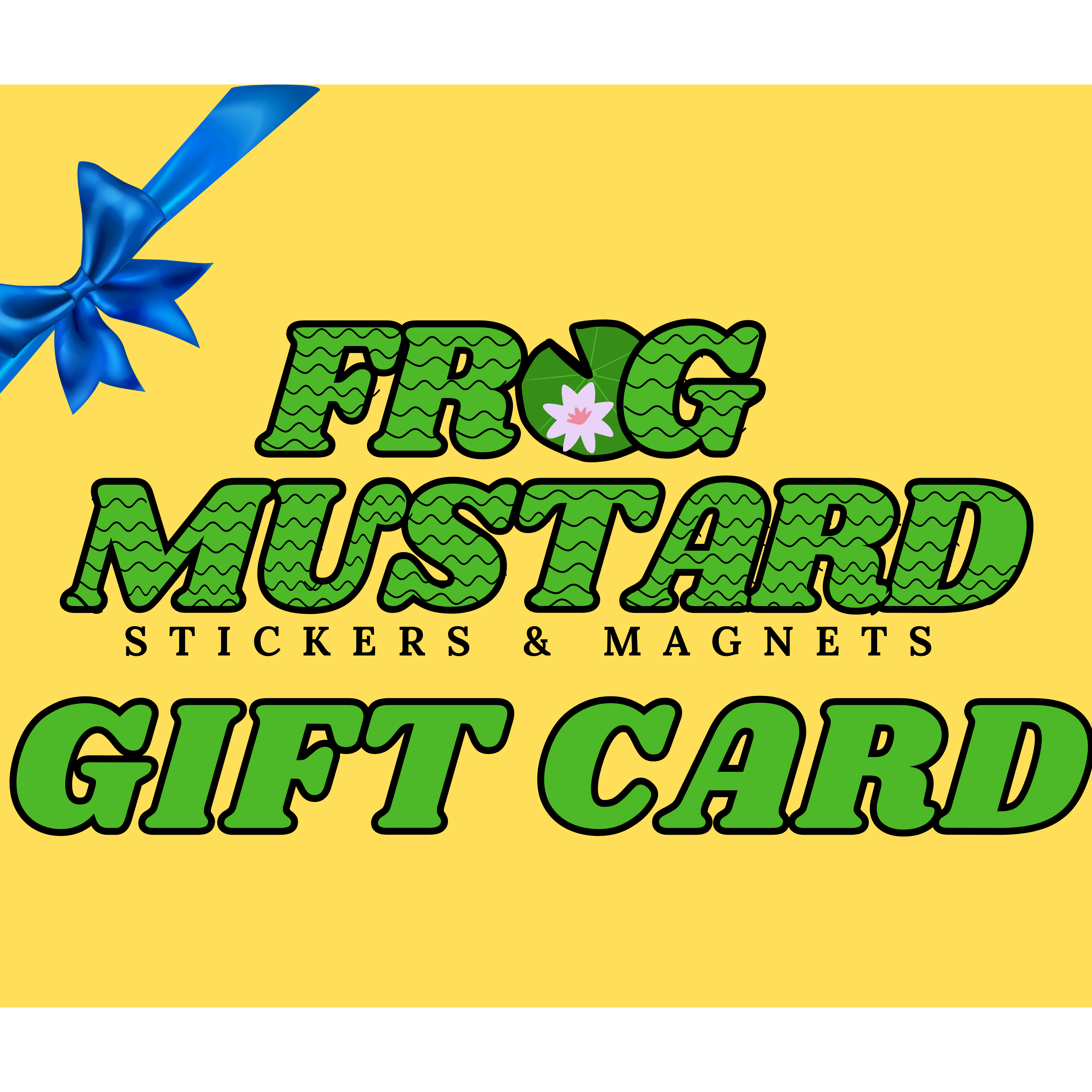 Frog Mustard Gift Card - frogmustard stickers