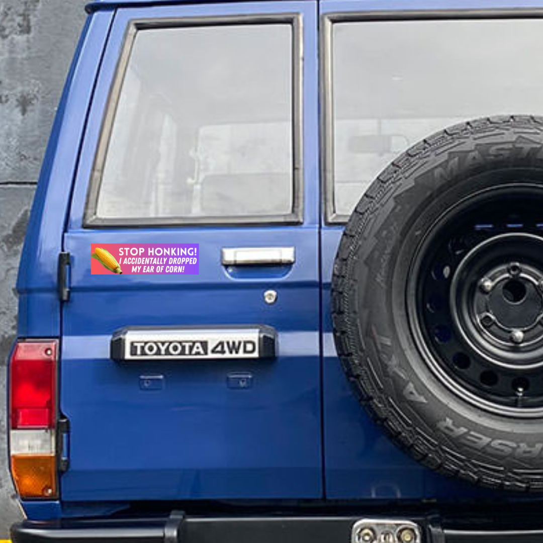 Stop honking! I accidentally dropped my ear of corn! - frogmustard stickers