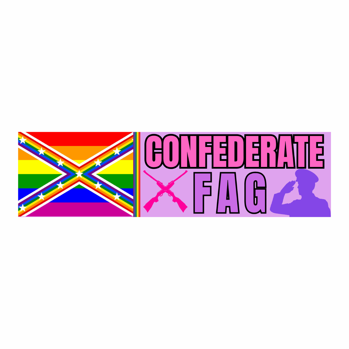 Confederate F(l)ag - frogmustard stickers