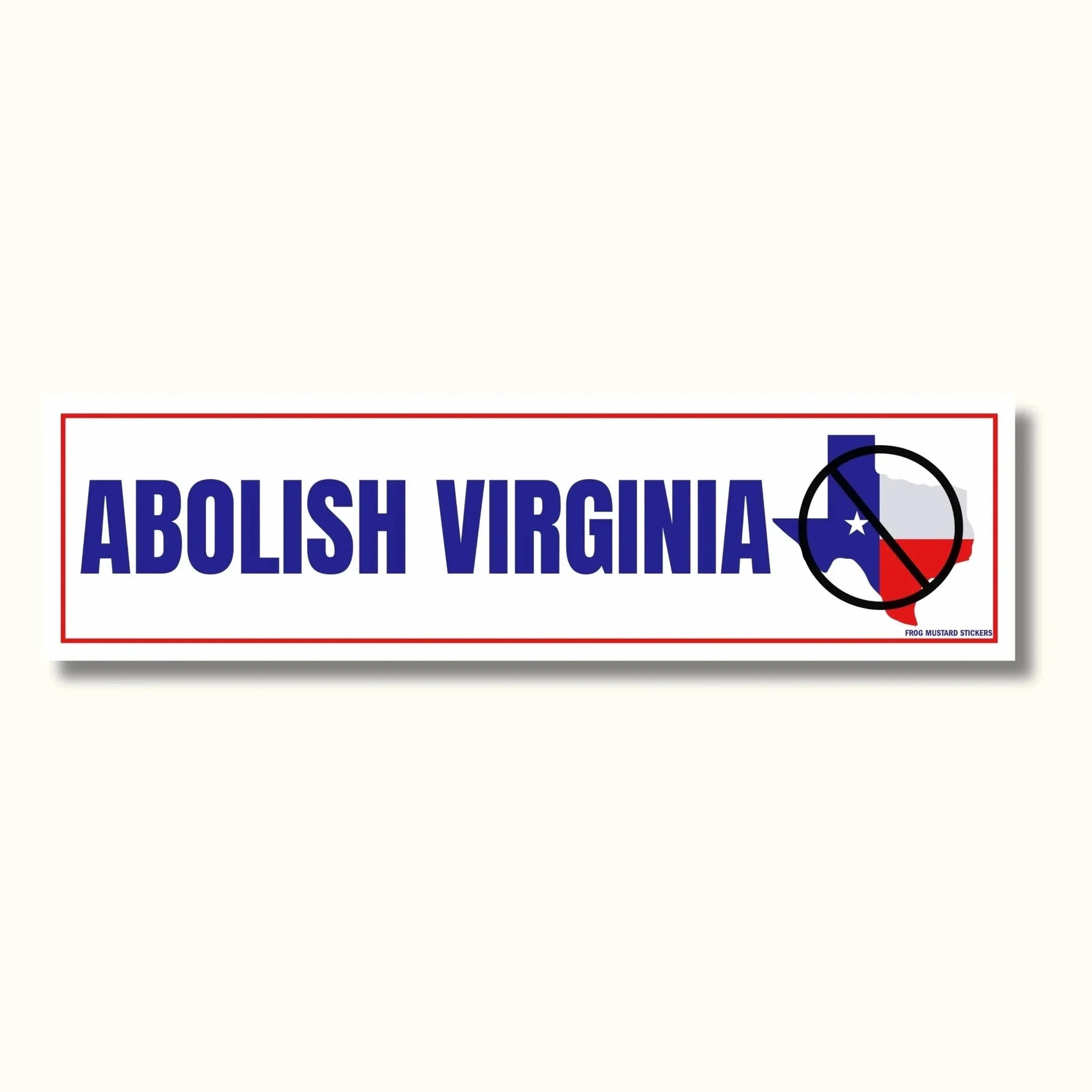 Abolish Virginia - Frog Mustard Stickers