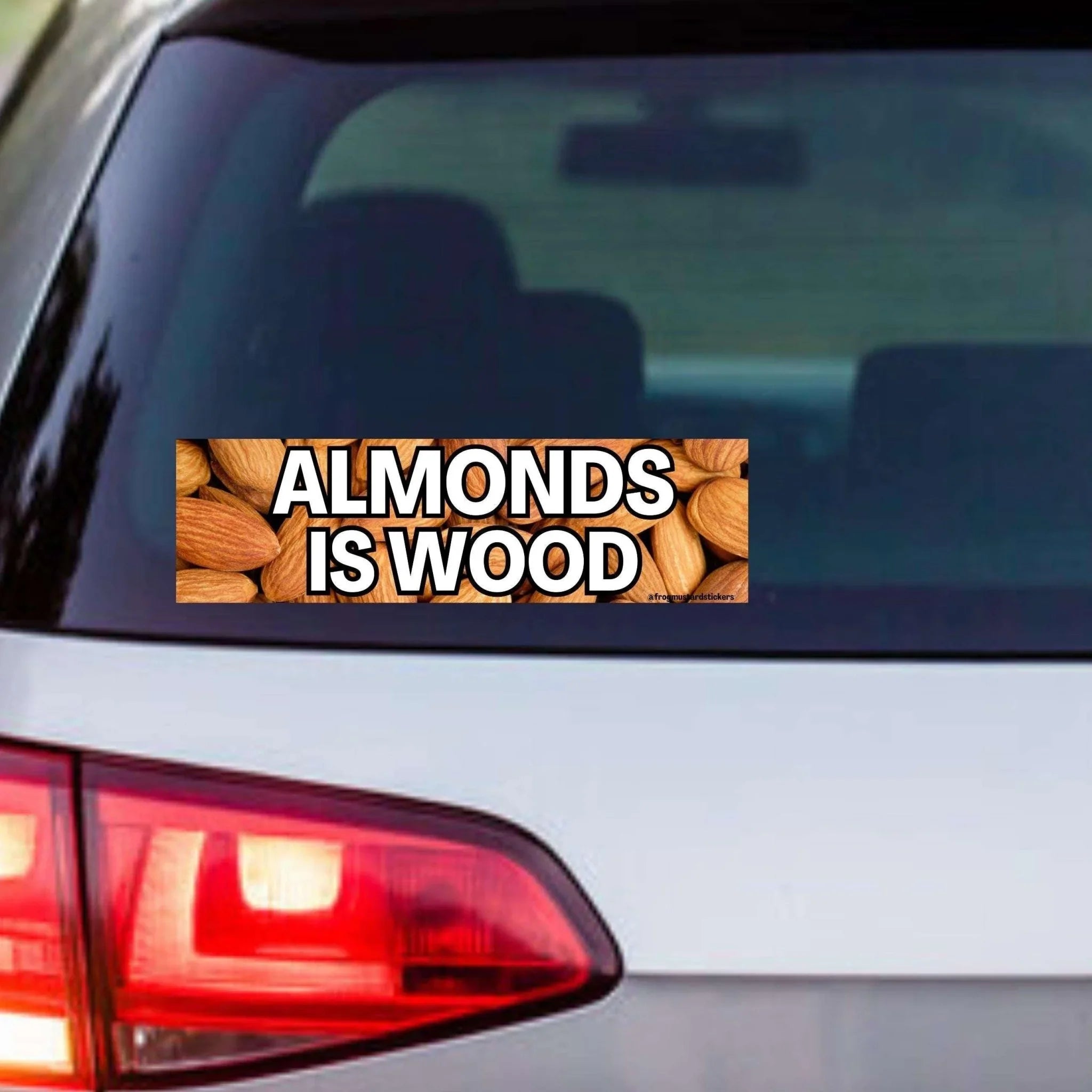 Almonds is Wood - Frog Mustard Stickers