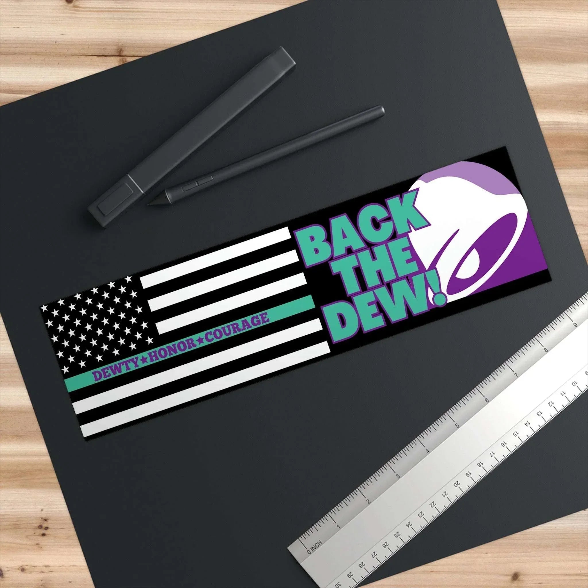 Back the Dew (Baja Blast) - Frog Mustard Stickers