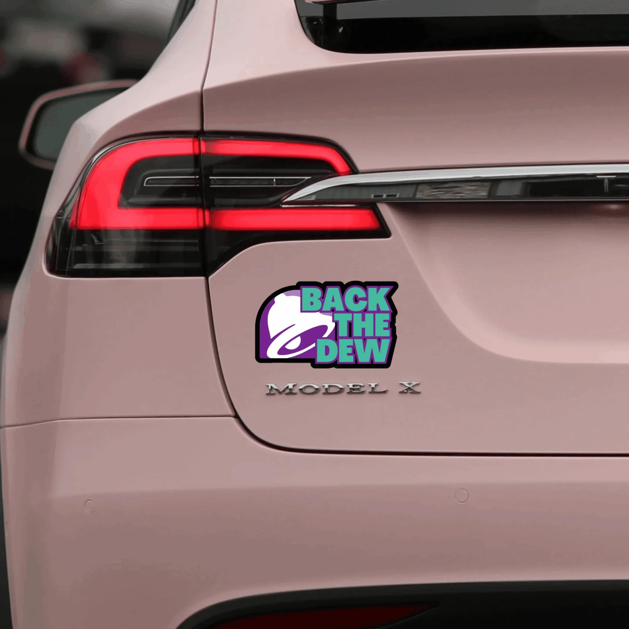 Back the Dew (Baja Blast) - Die Cut - Frog Mustard Stickers