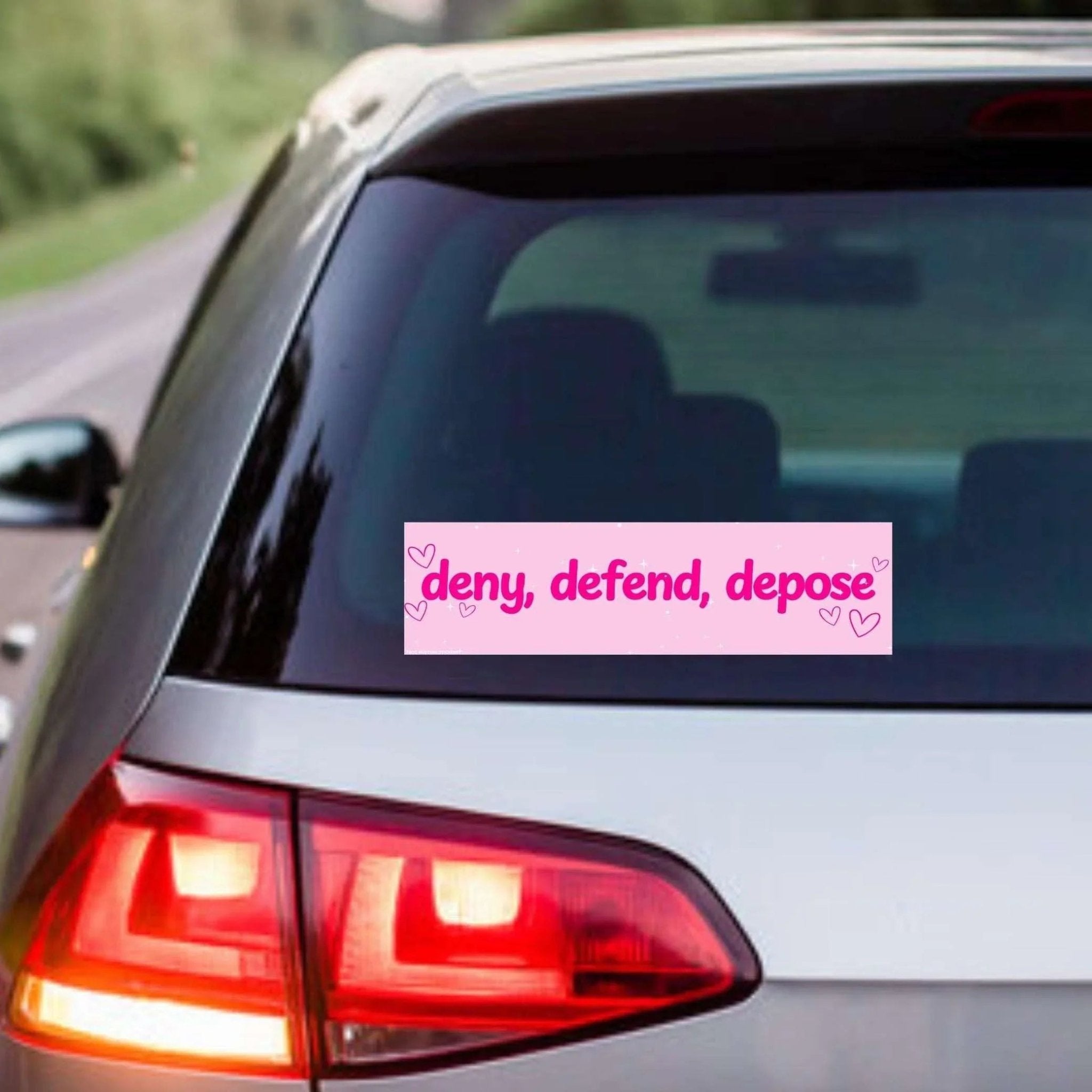 Deny Defend Depose (Live Laugh Love) - Frog Mustard Stickers