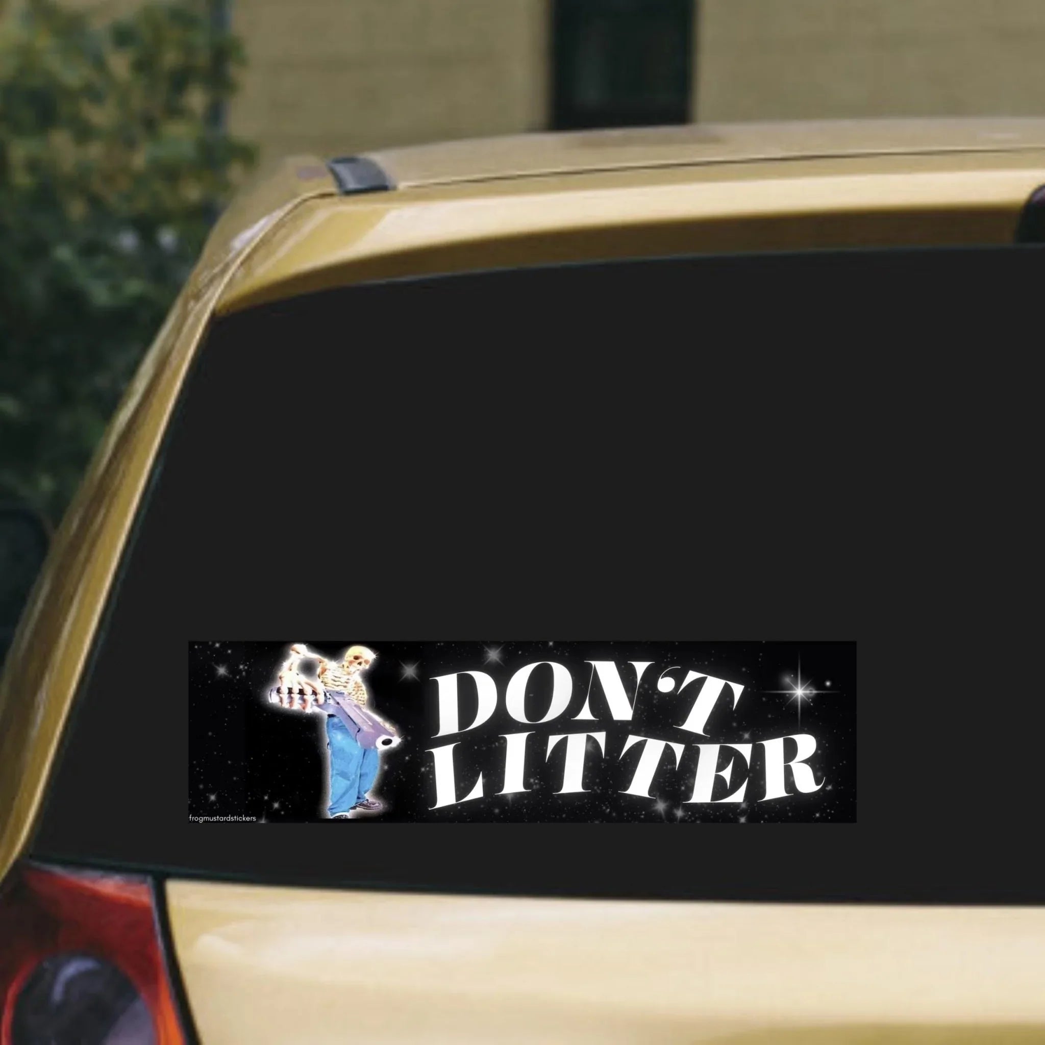 Don't Litter - Frog Mustard Stickers