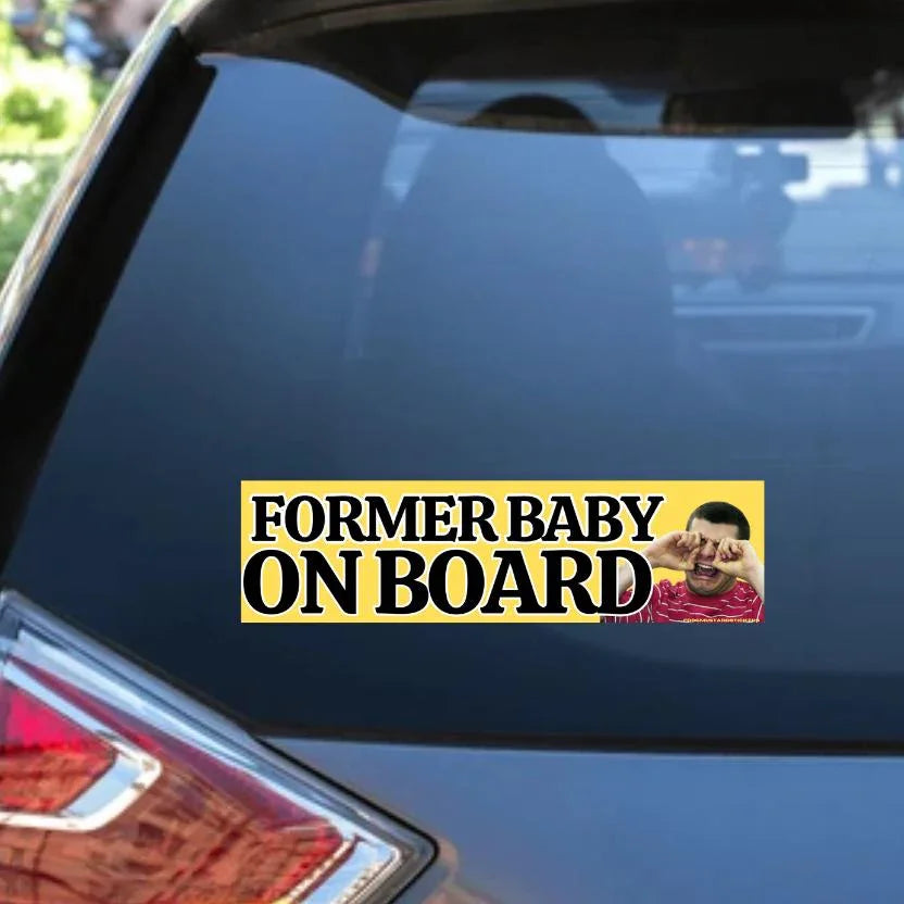Former Baby on Board - Frog Mustard Stickers