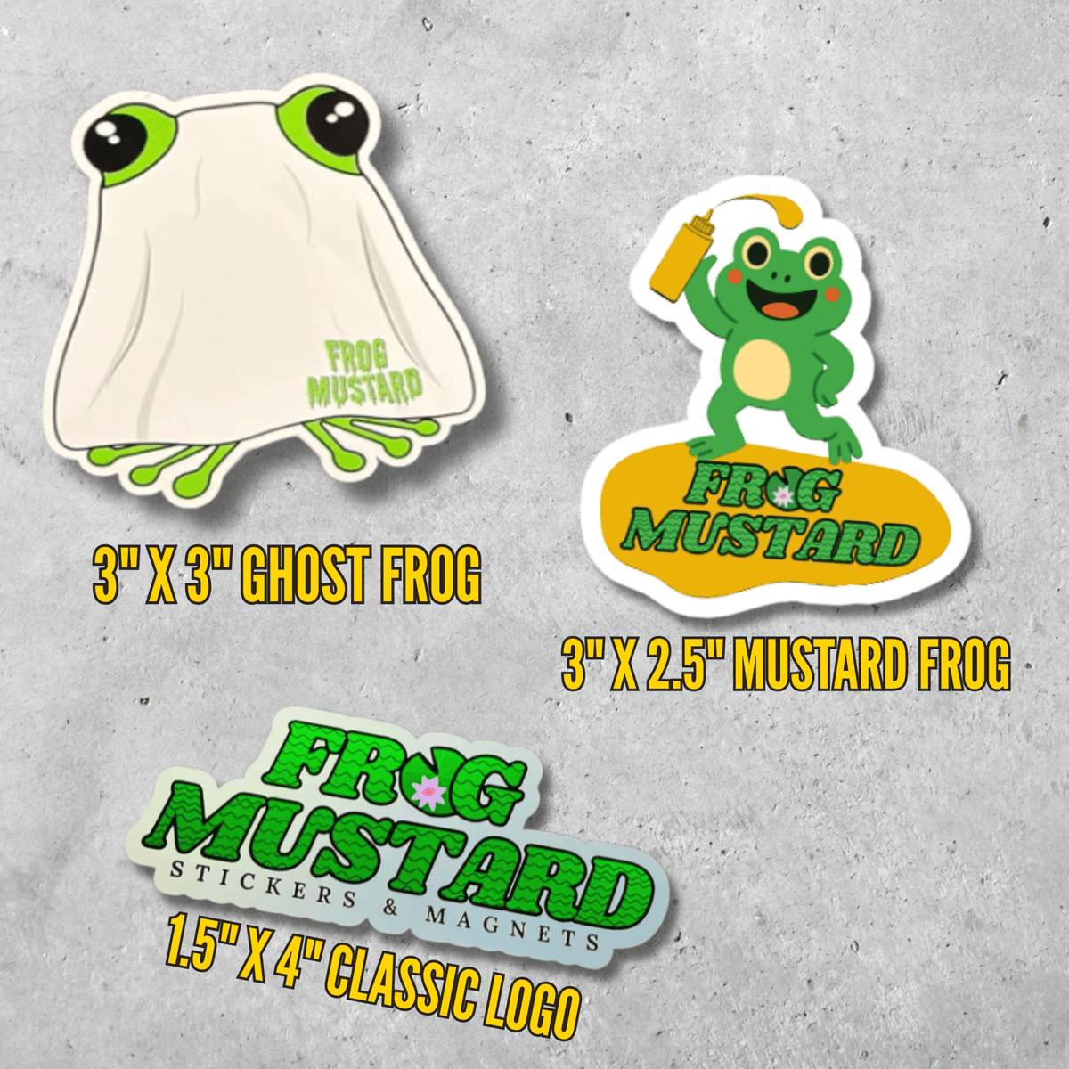 Frog Mustard Collectible Sticker Packs - Frog Mustard Stickers