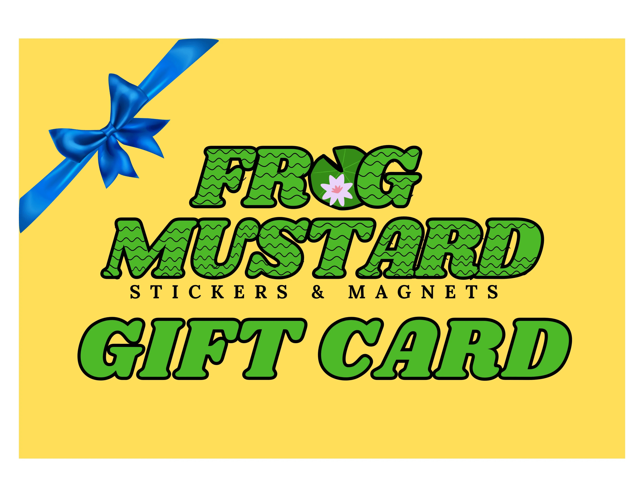 Frog Mustard Gift Card - Frog Mustard Stickers