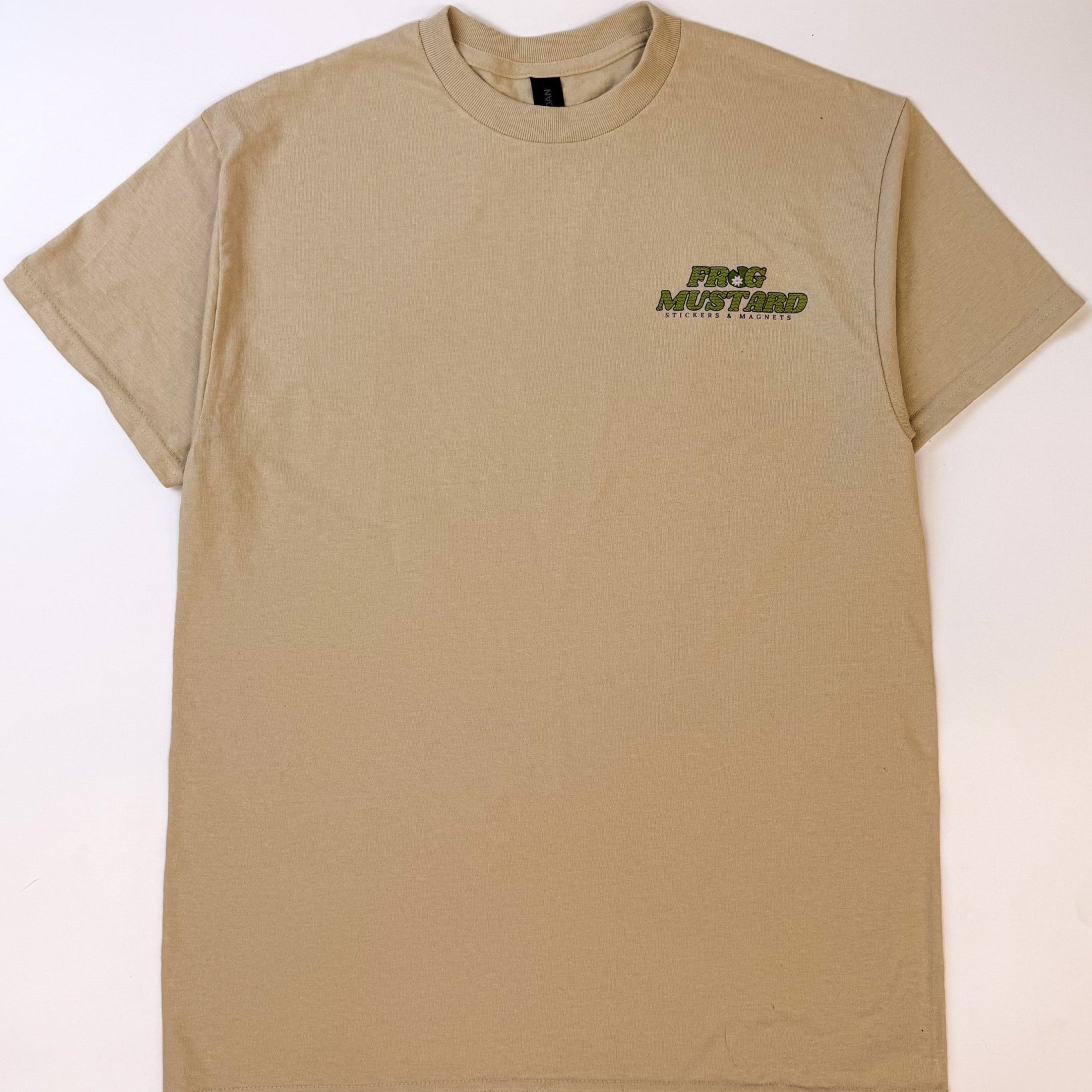 Frog Mustard Logo Merch Tee – Limited Edition - Frog Mustard Stickers