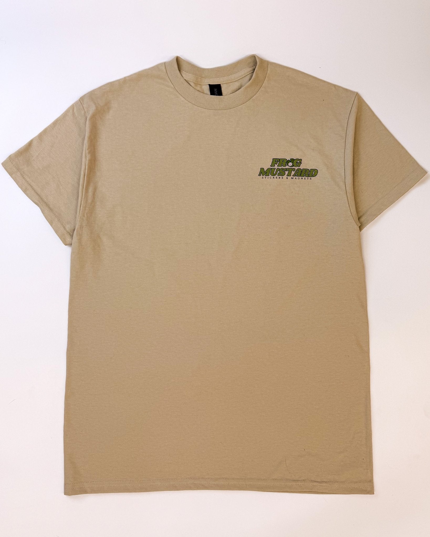 Frog Mustard Logo Merch Tee – Limited Edition - Frog Mustard Stickers