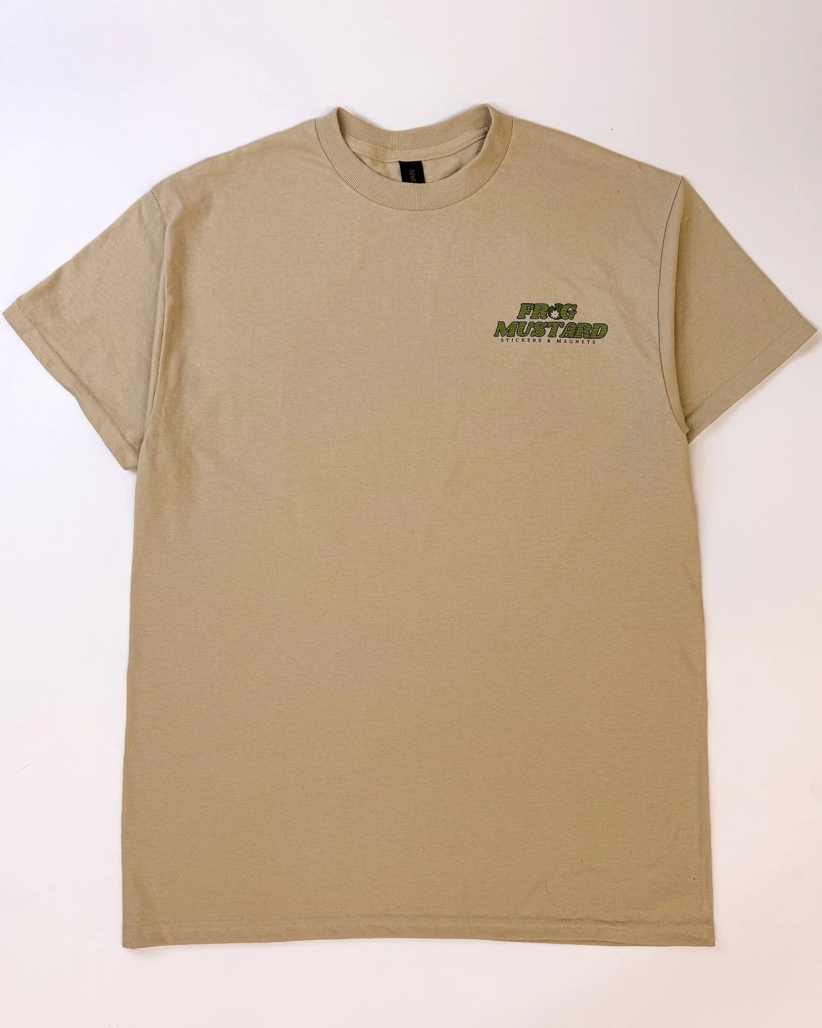 Frog Mustard Logo Merch Tee – Limited Edition - Frog Mustard Stickers