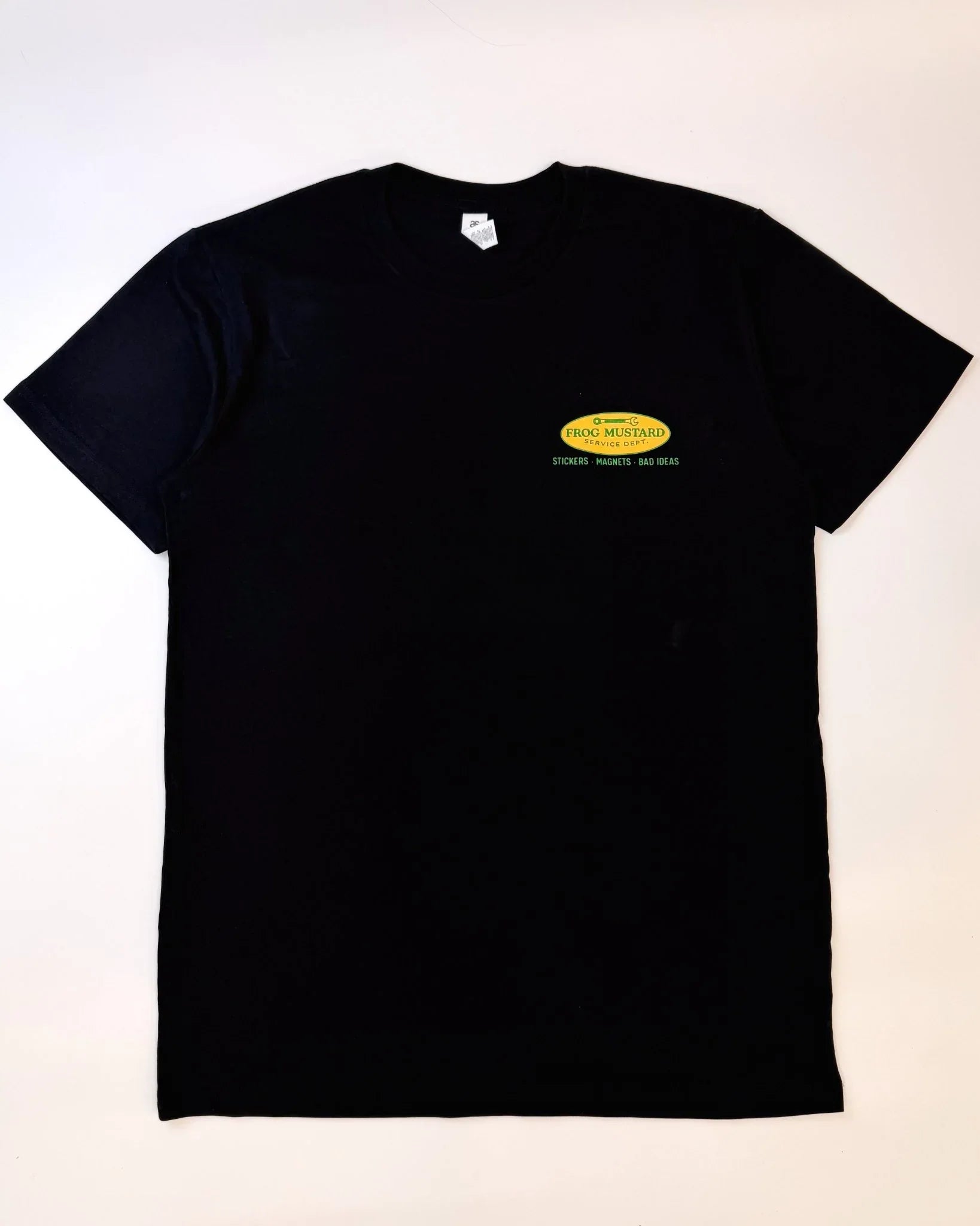 Frog Mustard Service Dept. Heavyweight Tee - Frog Mustard Stickers