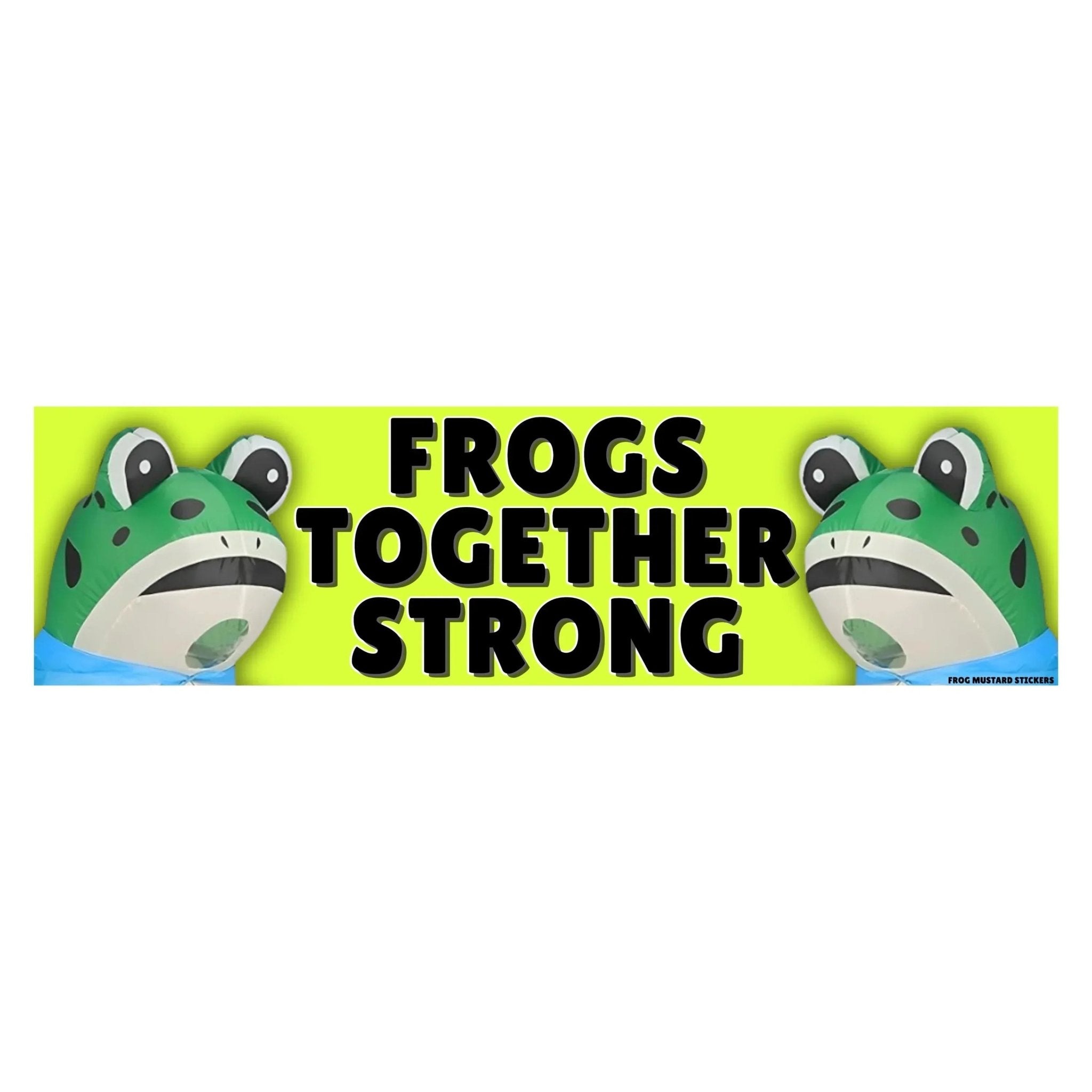 Frogs Together Strong - Frog Mustard Stickers