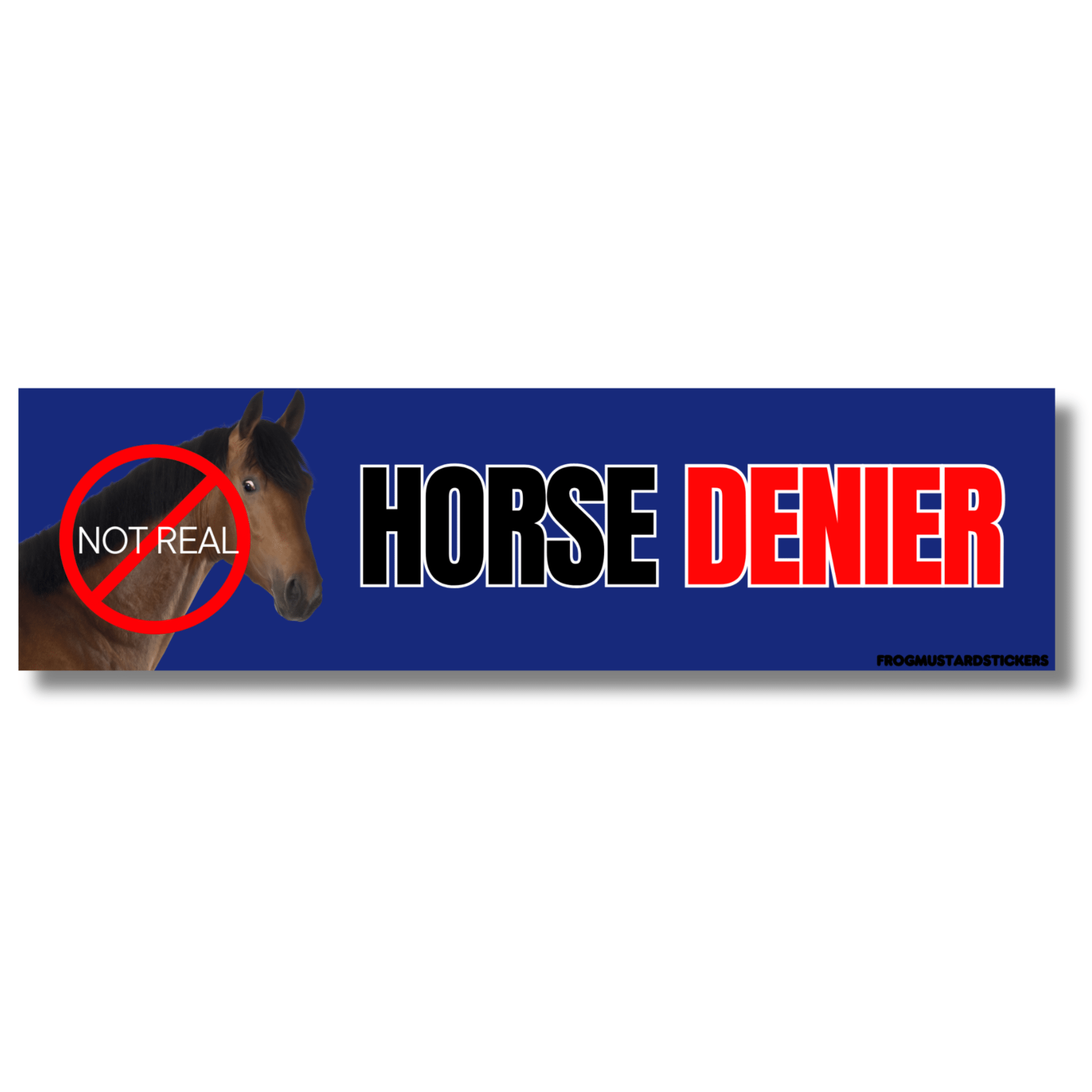 Horse DENIER - Frog Mustard Stickers