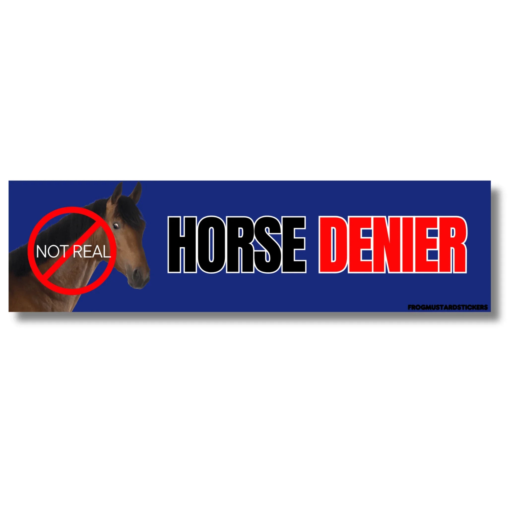 Horse DENIER - Frog Mustard Stickers
