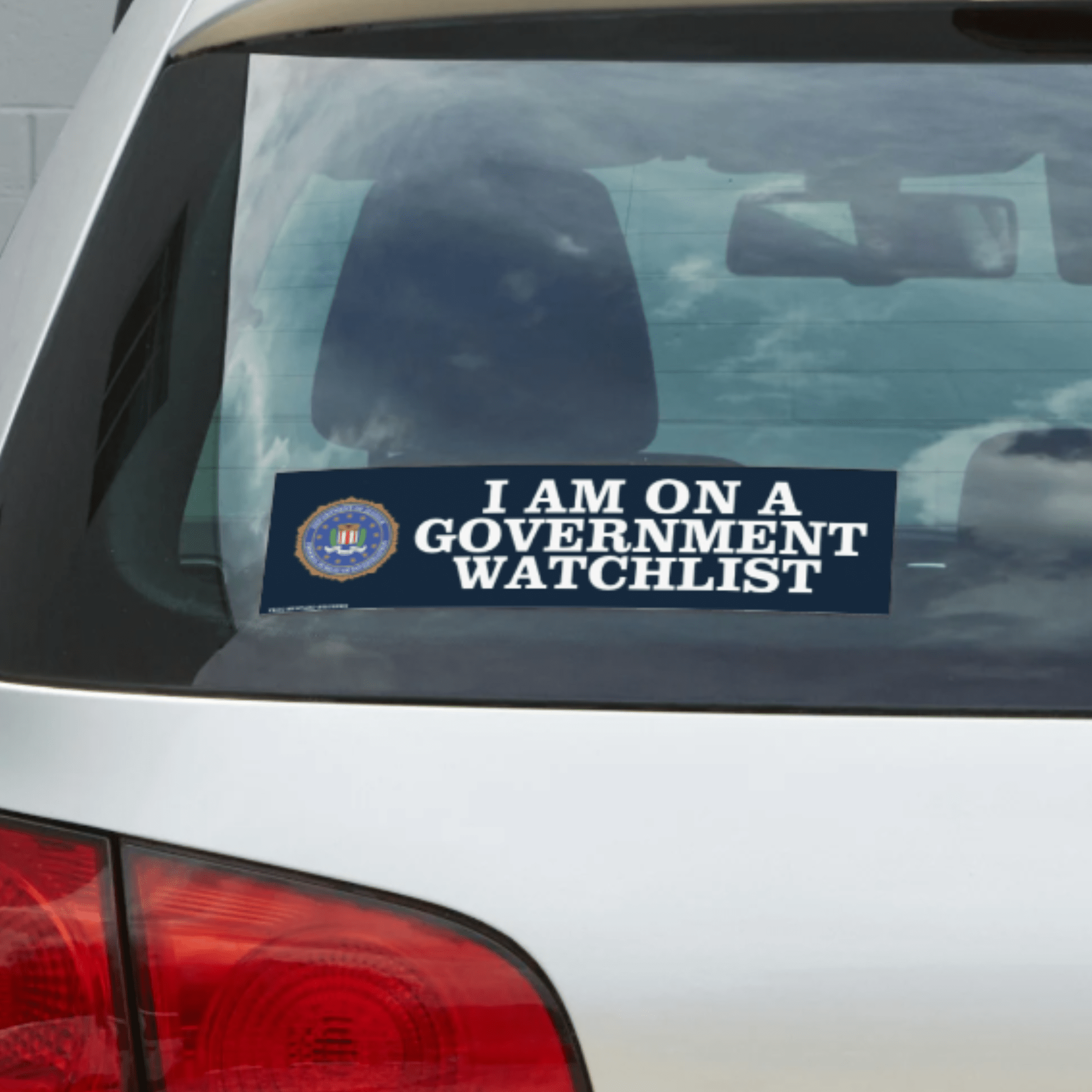 I Am on a Government Watchlist - Frog Mustard Stickers