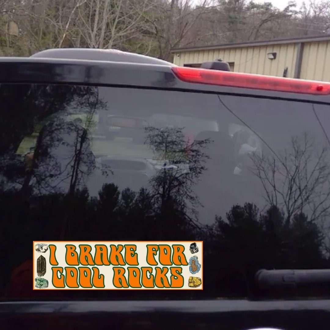 I Brake for Cool Rocks Decal - Frog Mustard Stickers
