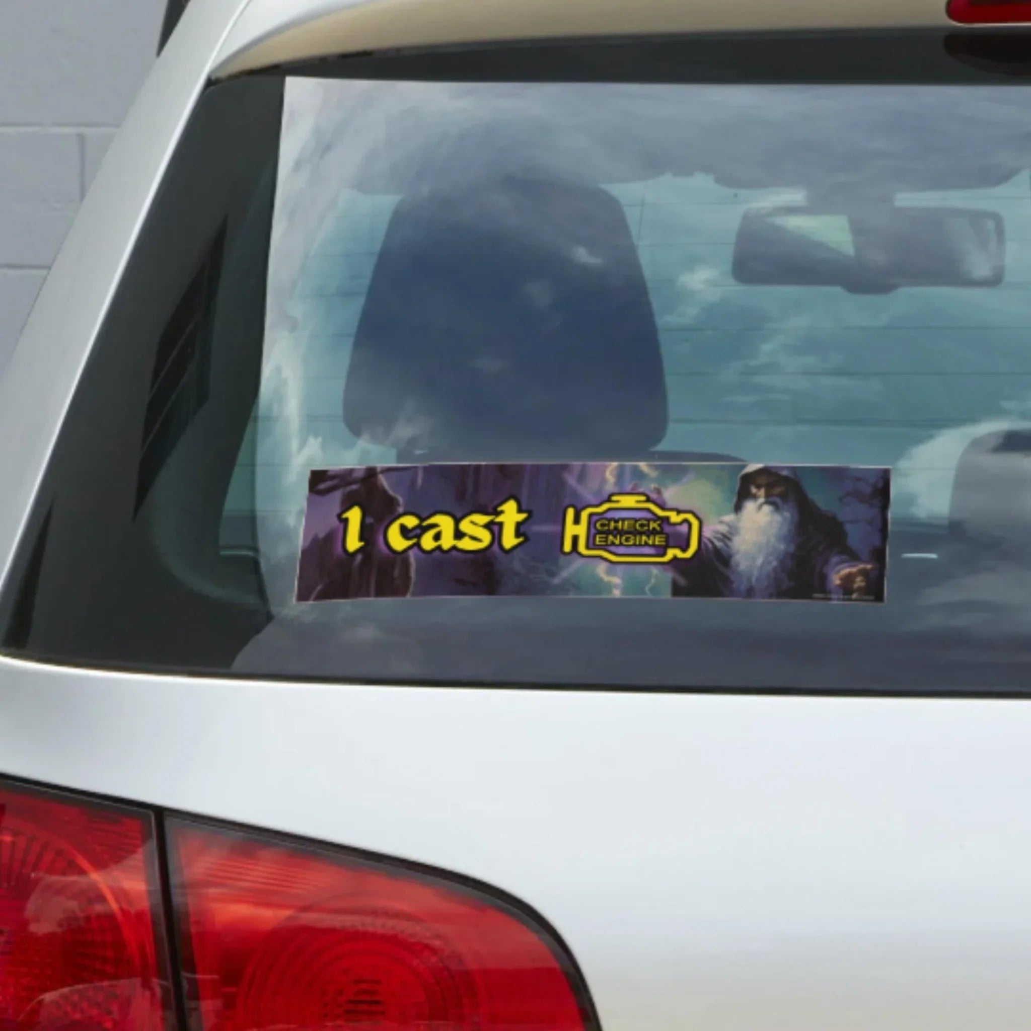 I Cast Check Engine Light (Wizard) - Frog Mustard Stickers