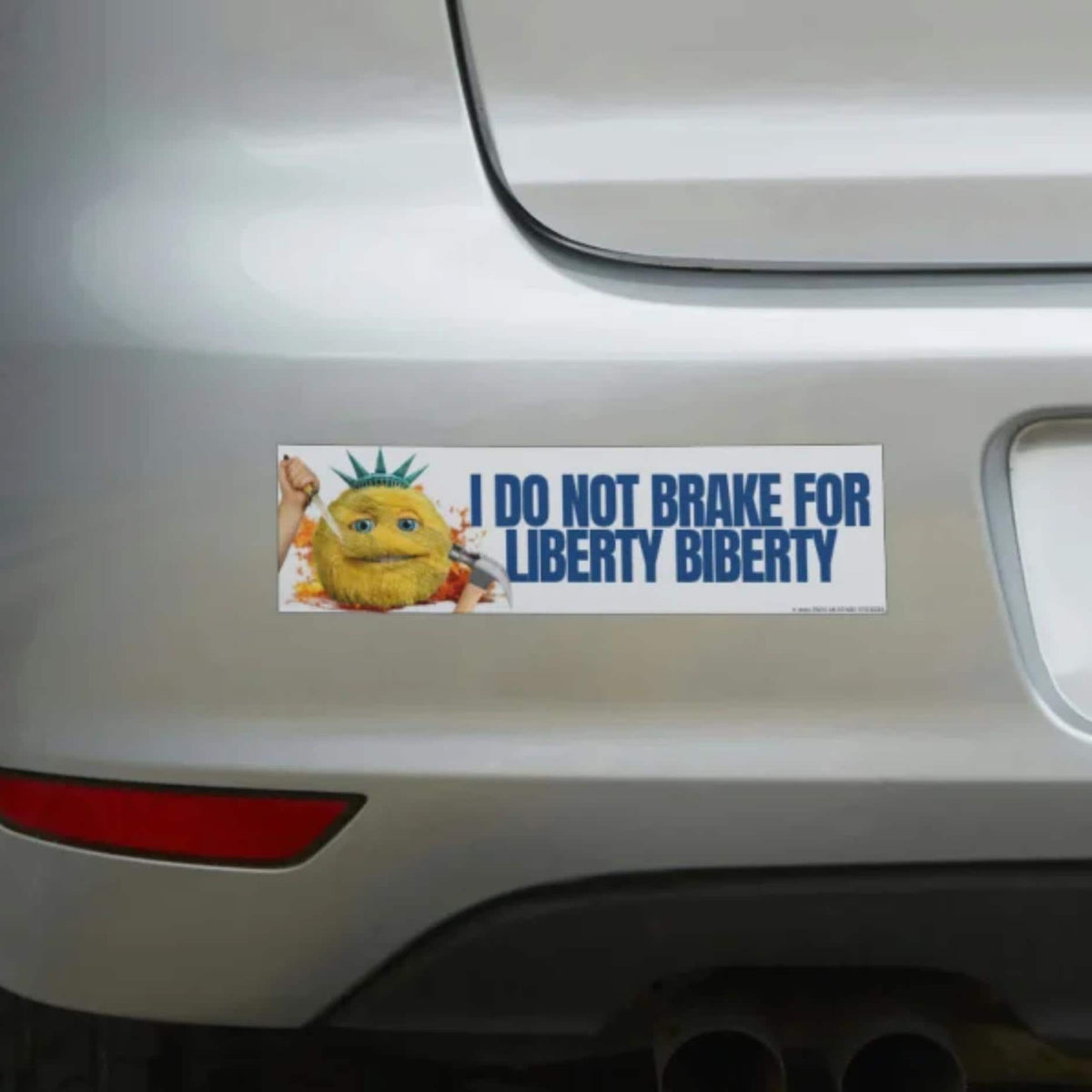 I Do Not Brake for Liberty Biberty - Frog Mustard Stickers