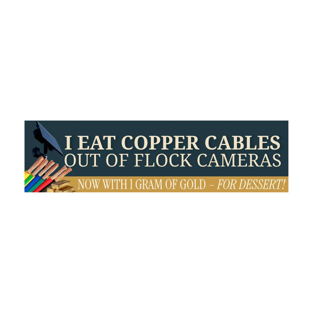 I Eat Copper Cables (Nature's Licorice TM) | 3 Design Options - Frog Mustard Stickers
