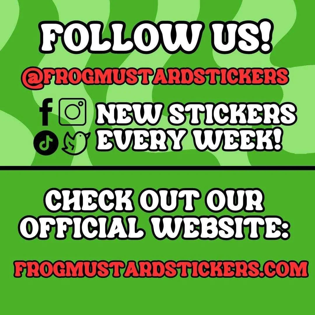 I Eat Drywall - Frog Mustard Stickers