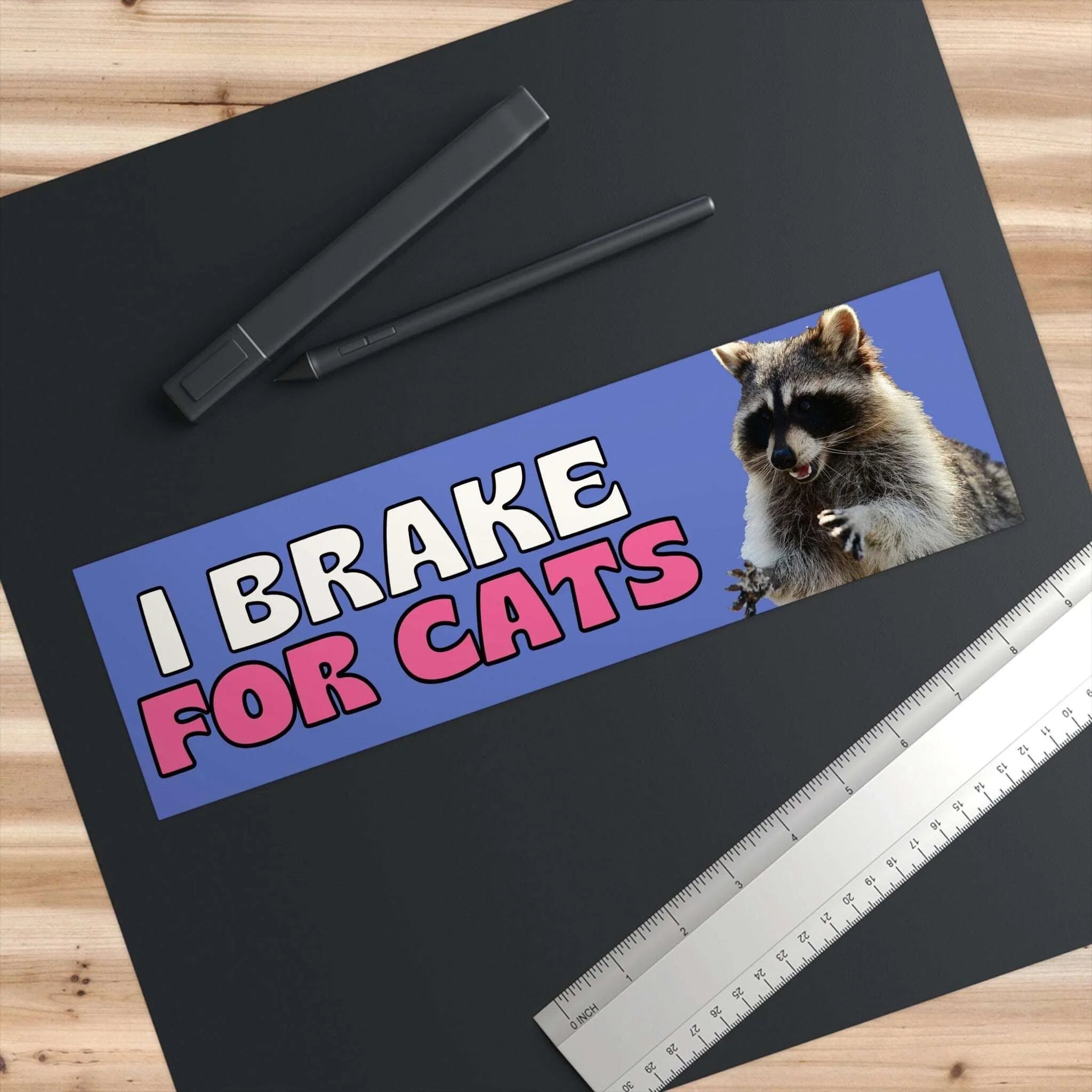 I Brake For Cats - frogmustard stickers