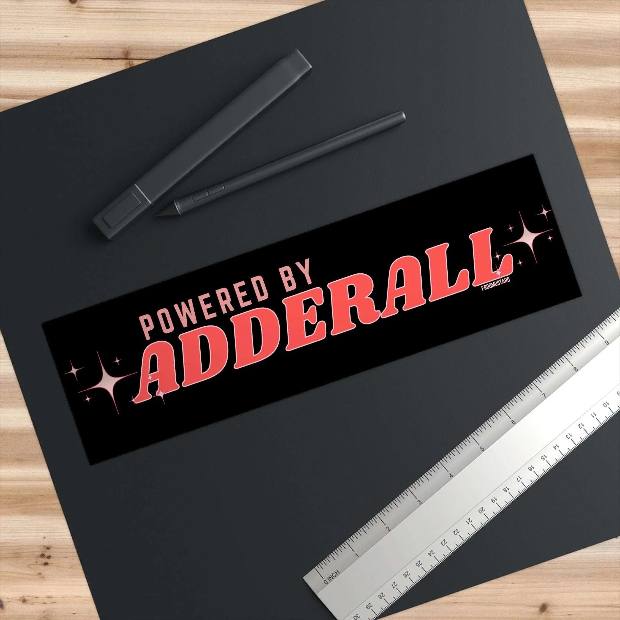 Powered by Adderall - frogmustard stickers