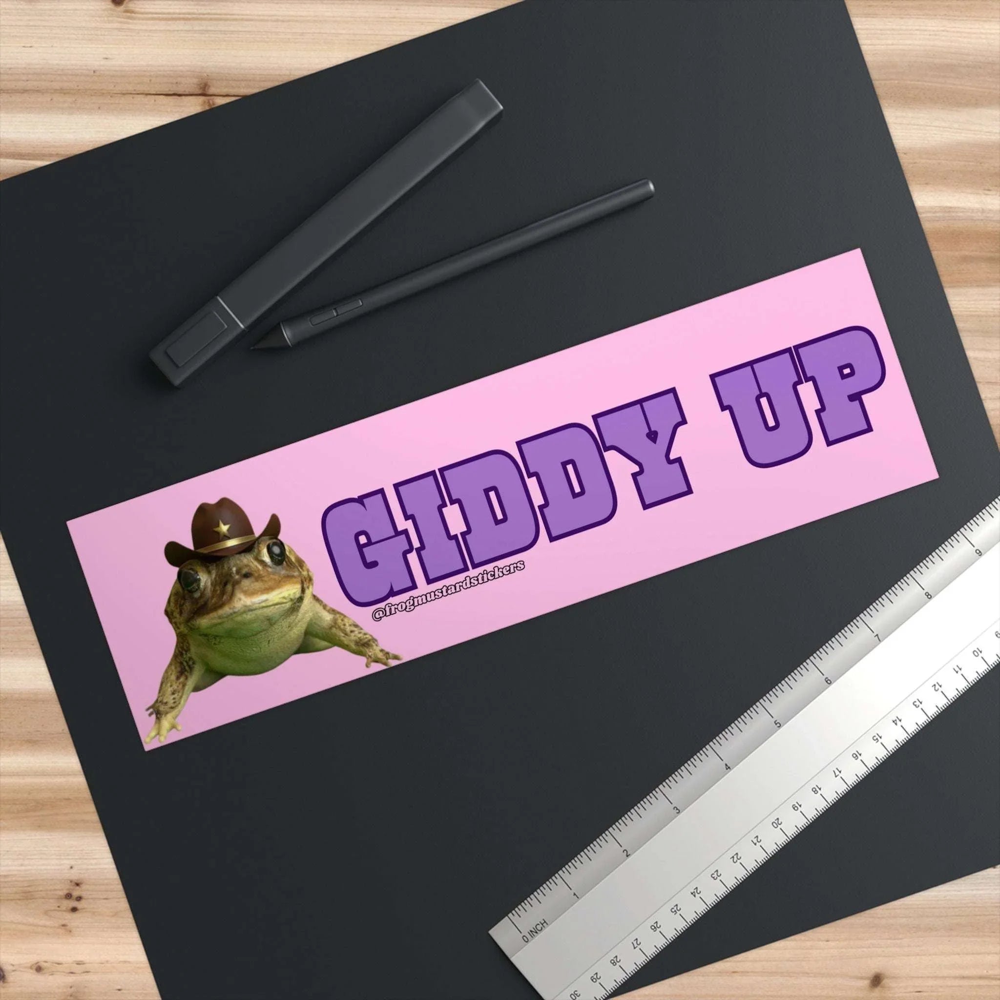 Giddy Up Cowboy Frog - frogmustard stickers