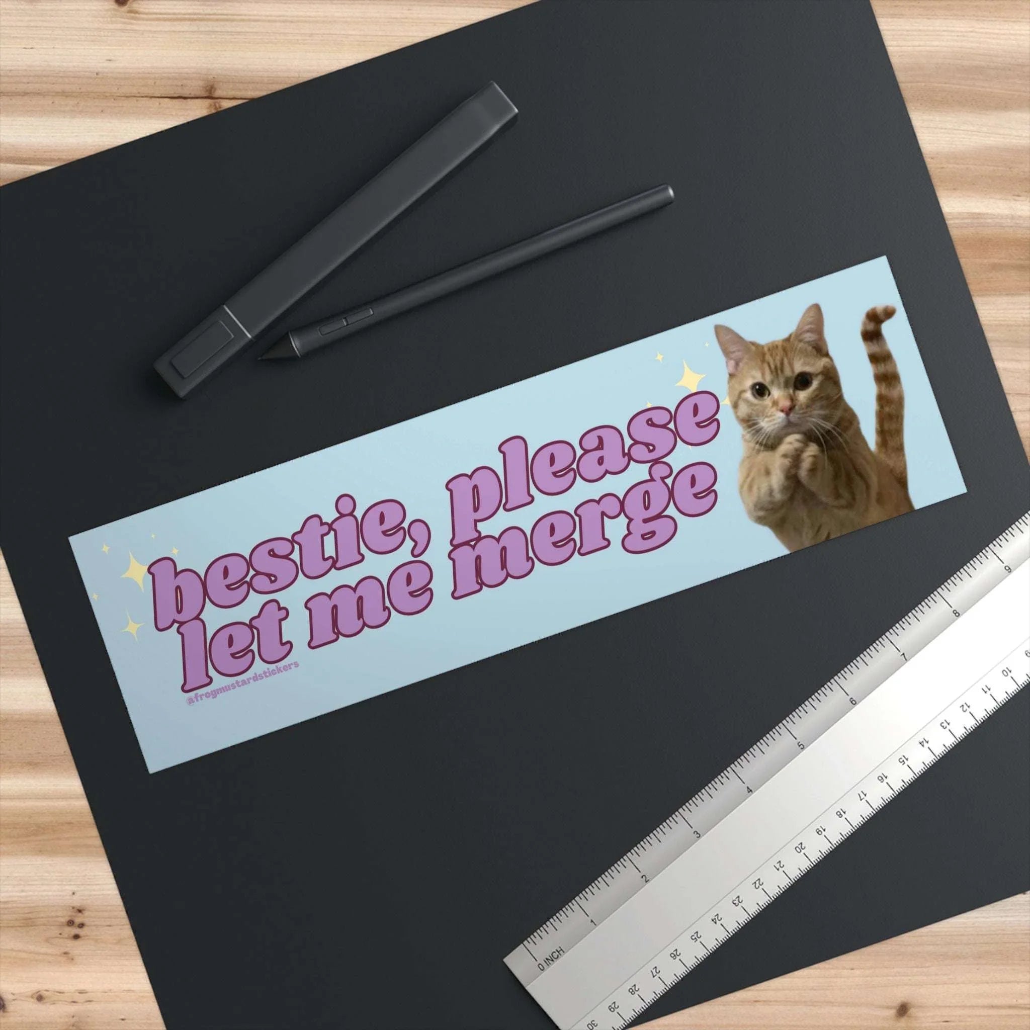 Bestie, Please Let Me Merge - frogmustard stickers