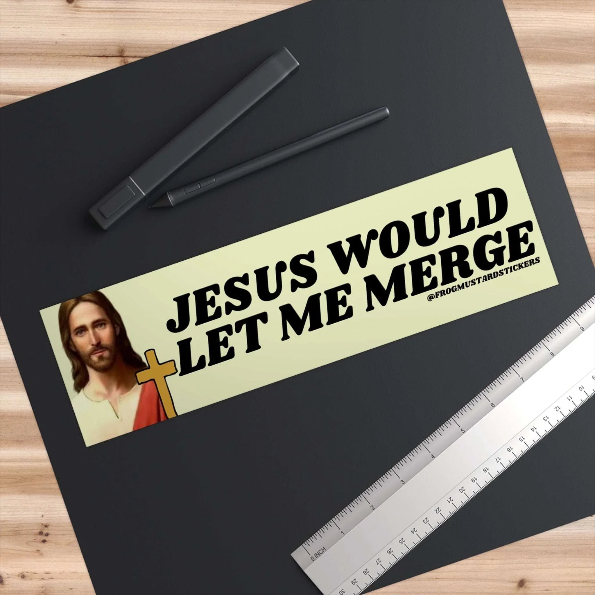 Jesus would let me merge - frogmustard stickers