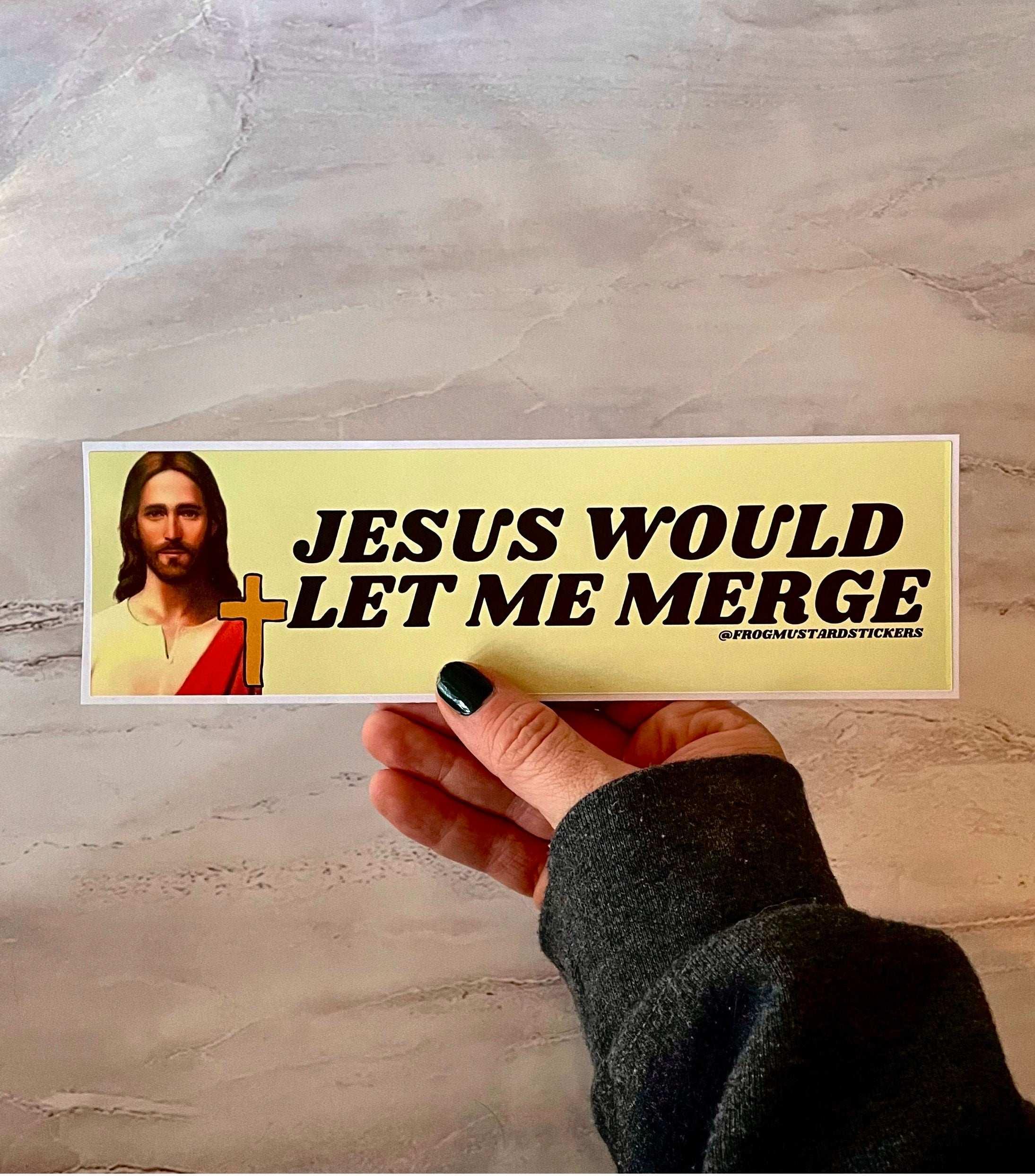Jesus would let me merge - frogmustard stickers