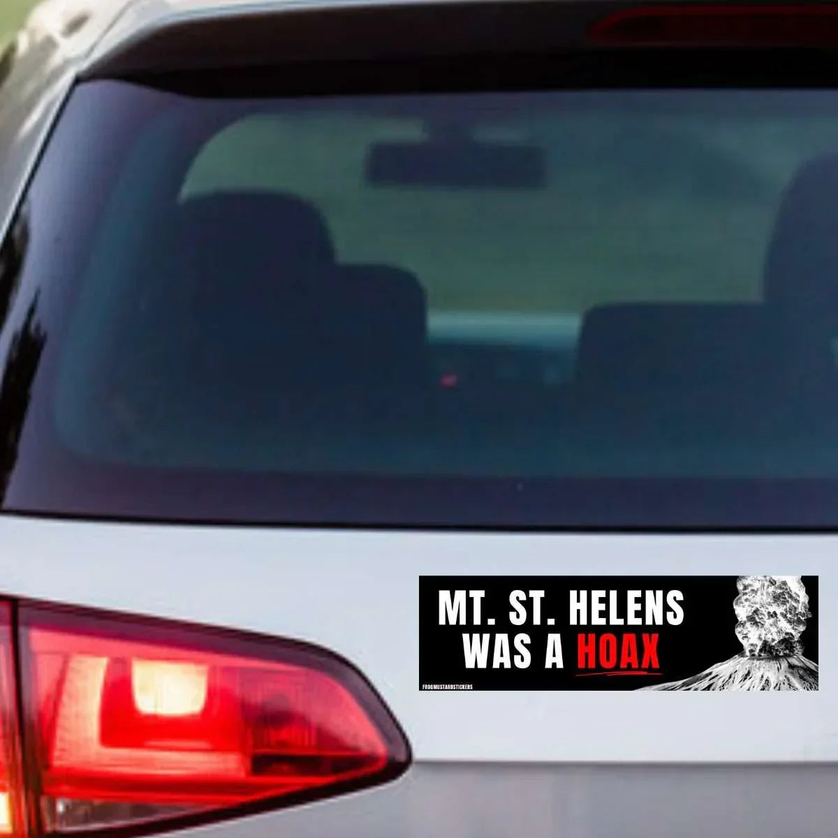 Mt. St. Helens was a HOAX! - frogmustard stickers