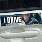 I drive - Ryan Gosling Drive Meme - frogmustard stickers