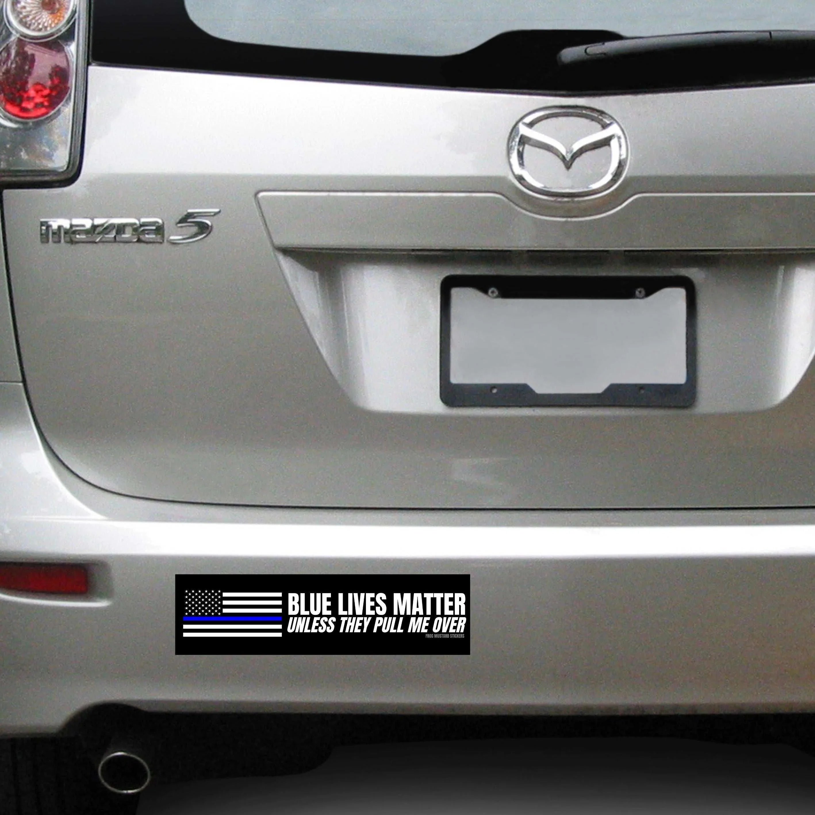 Blue Lives Matter (Unless They Pull Me Over) | 8.5" x 2.5" | Gen Z Meme | Bumper Sticker OR Magnet Premium Weather-proof Vinyl