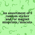 Mystery Misprint 5-Pack Bundle (Up to 80% in savings!) - frogmustard stickers