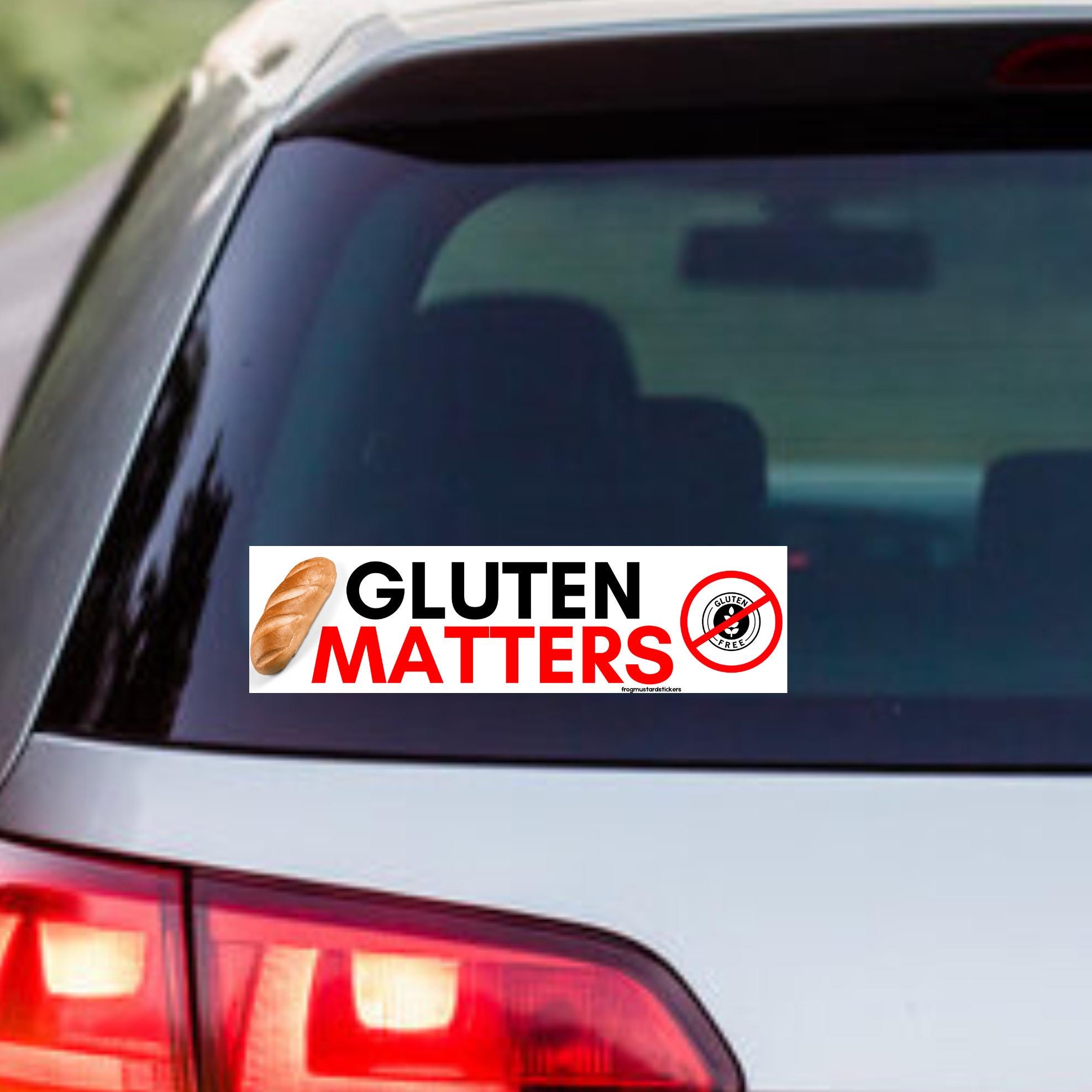 Gluten MATTERS - frogmustard stickers