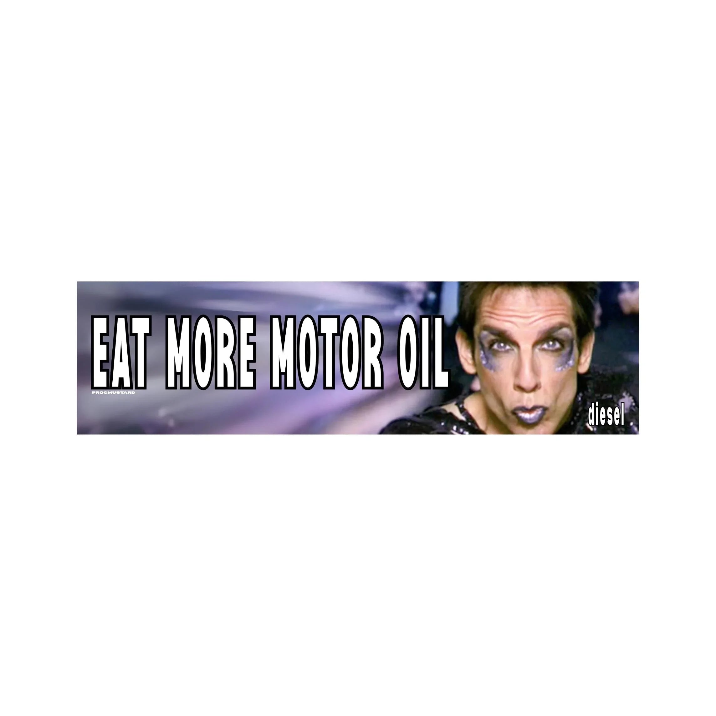 Eat More Motor Oil – Funny Car Bumper Decal