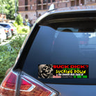 Sucking D? Bumper Sticker or Magnet: Funny Vinyl Skeleton Decal