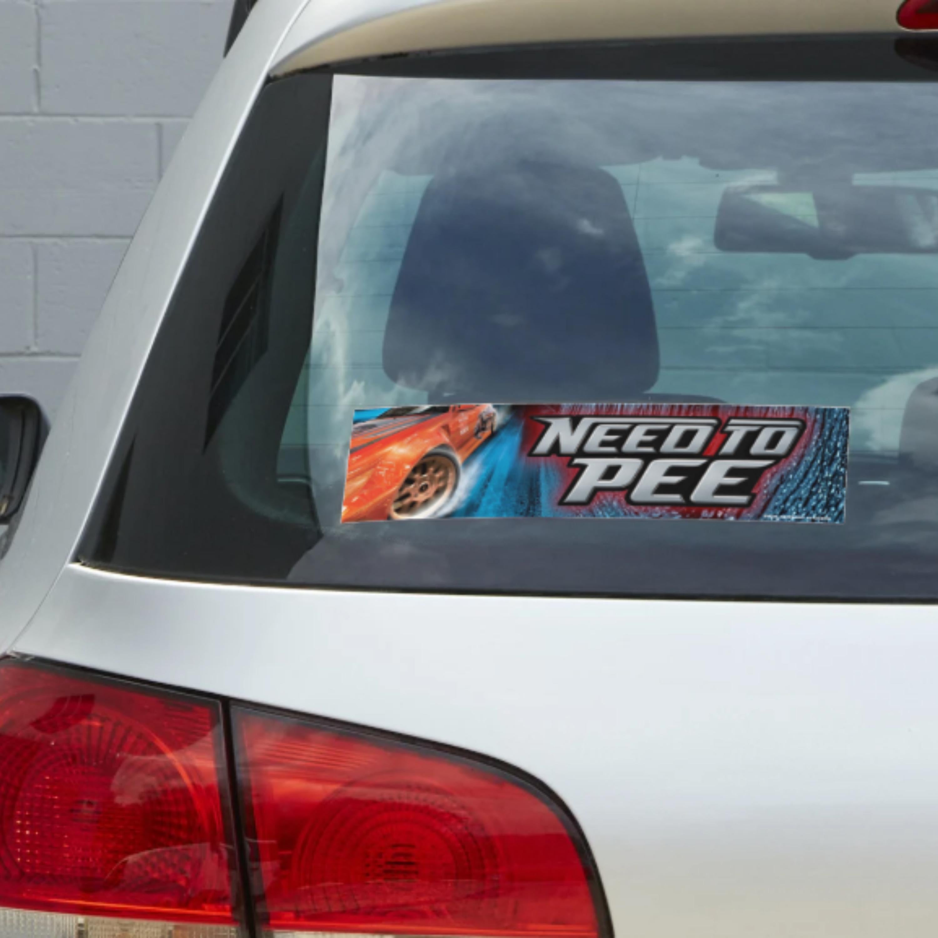 Need to Pee - Sticker or Magnet – Funny Meme Bumper Decal