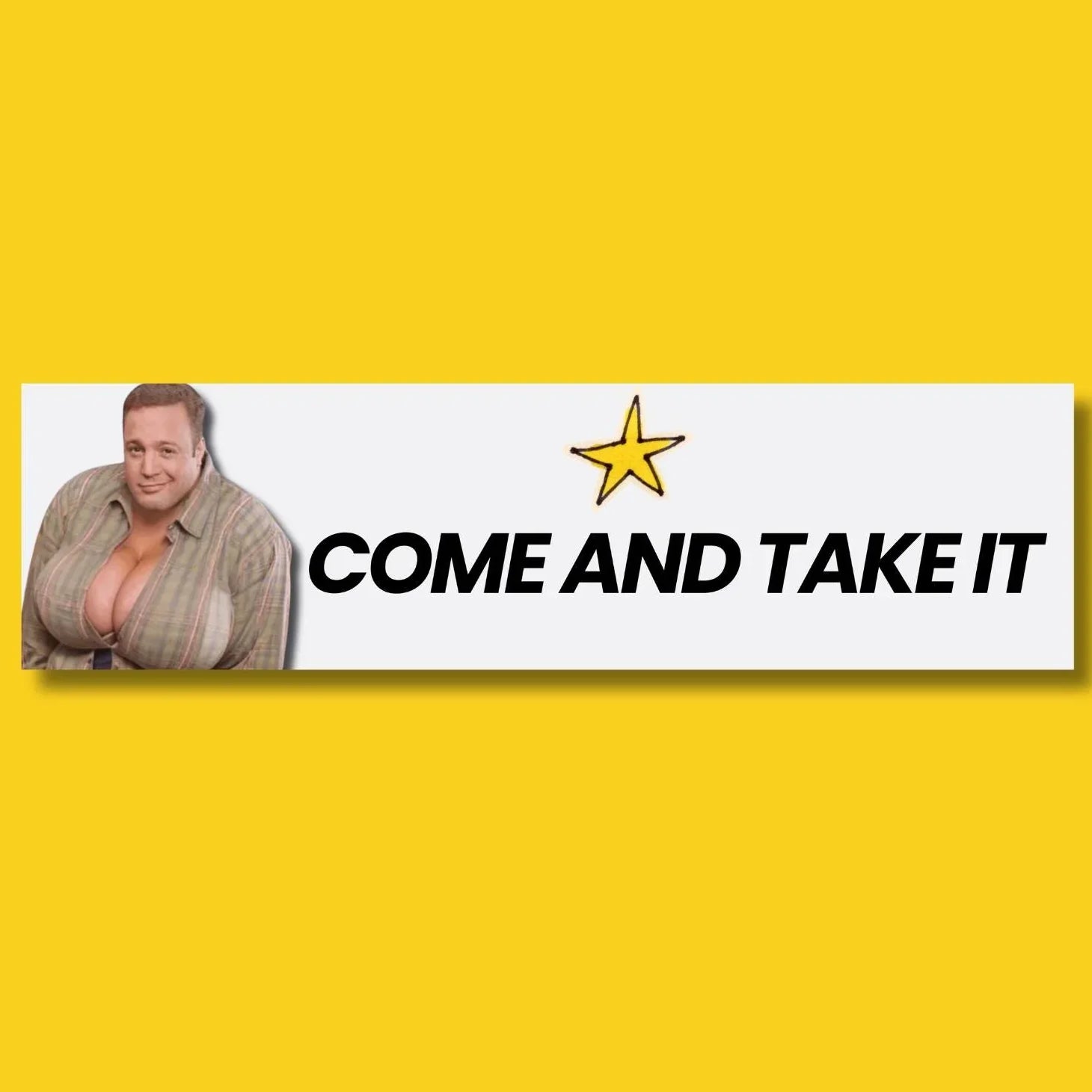 Kevin James "Come and Take it" Bumper Sticker