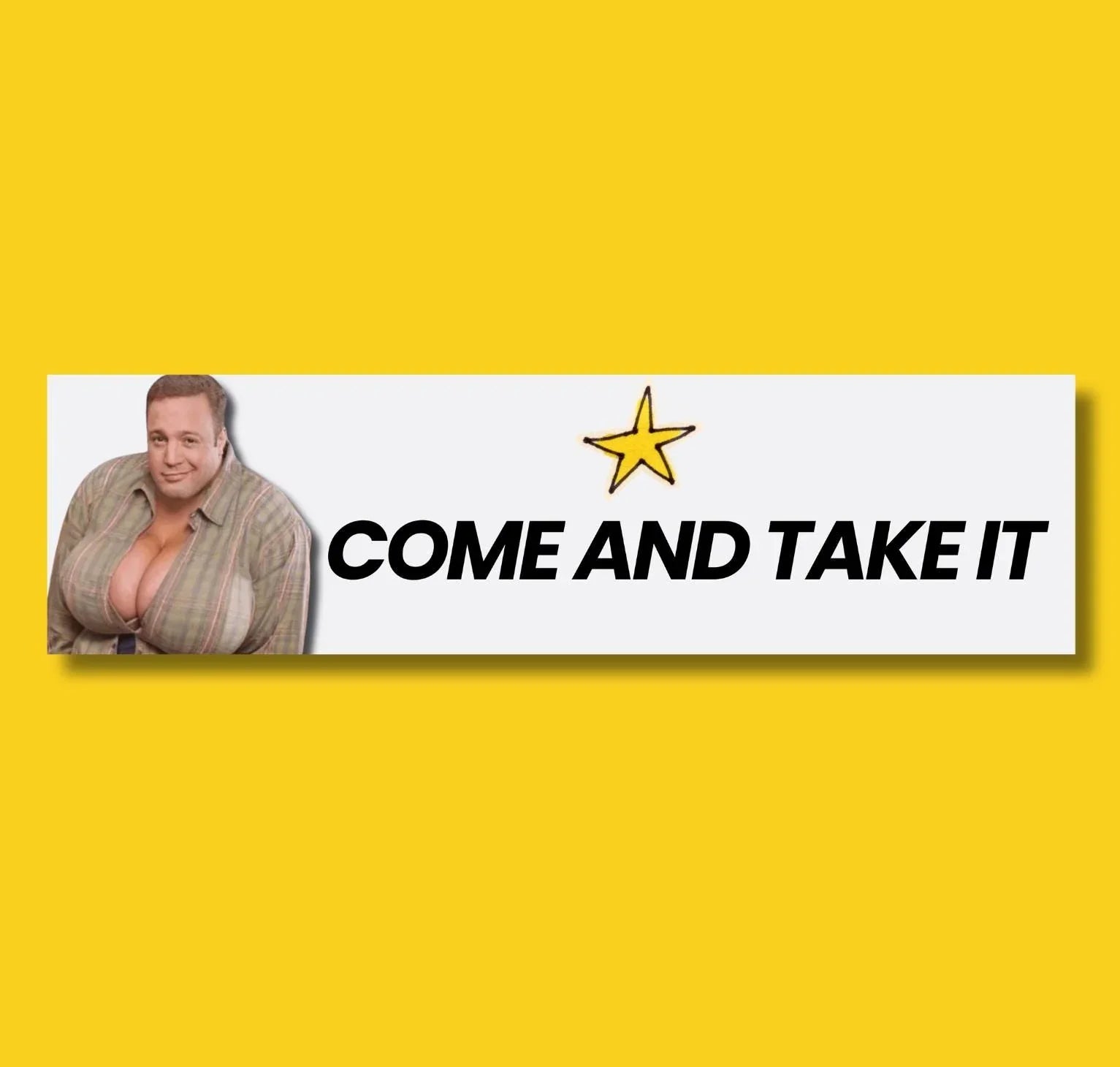 Kevin James "Come and Take it" Bumper Sticker