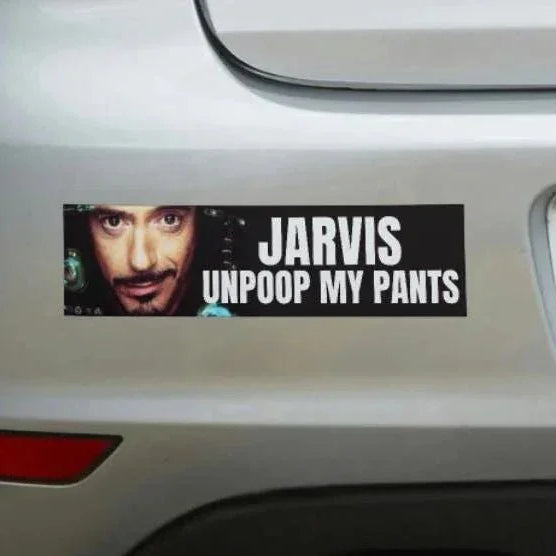 Jarvis, Unpoop My Pants - Frog Mustard Stickers