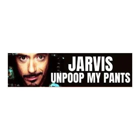 Jarvis, Unpoop My Pants - Frog Mustard Stickers