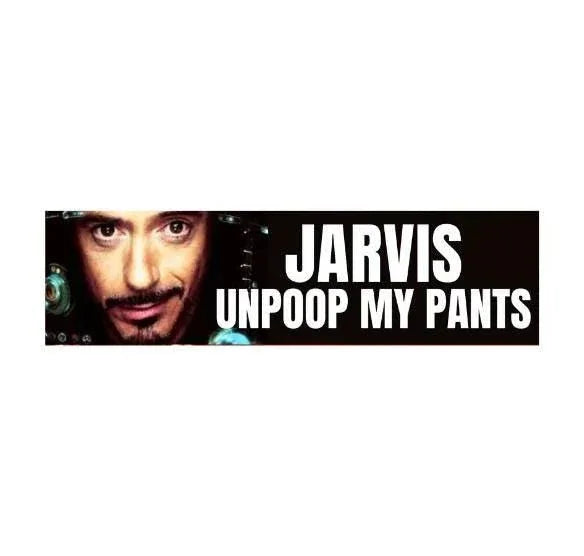 Jarvis, Unpoop My Pants - Frog Mustard Stickers
