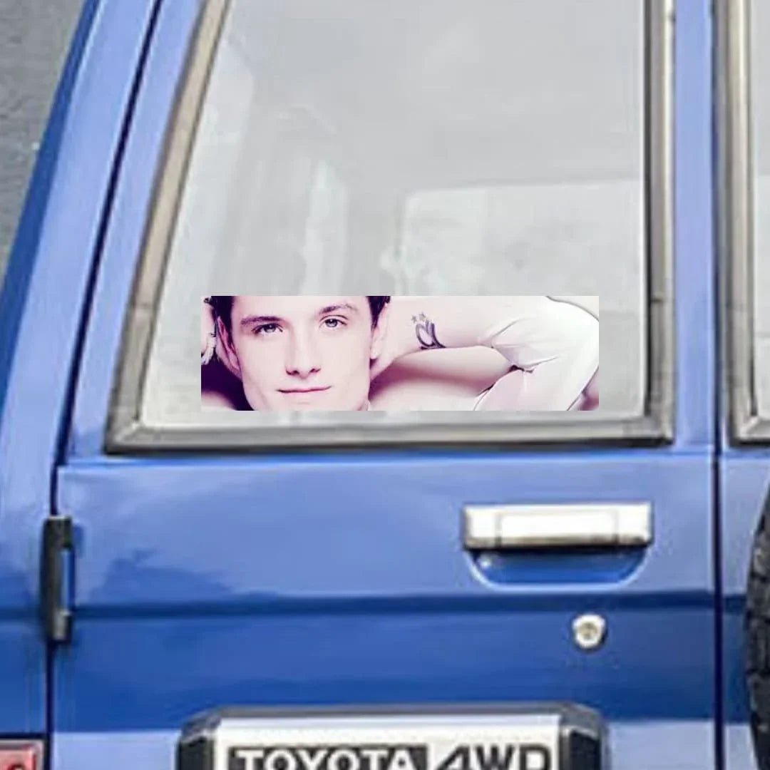 Josh Hutcherson Whistle Edit Meme Decal - Frog Mustard Stickers